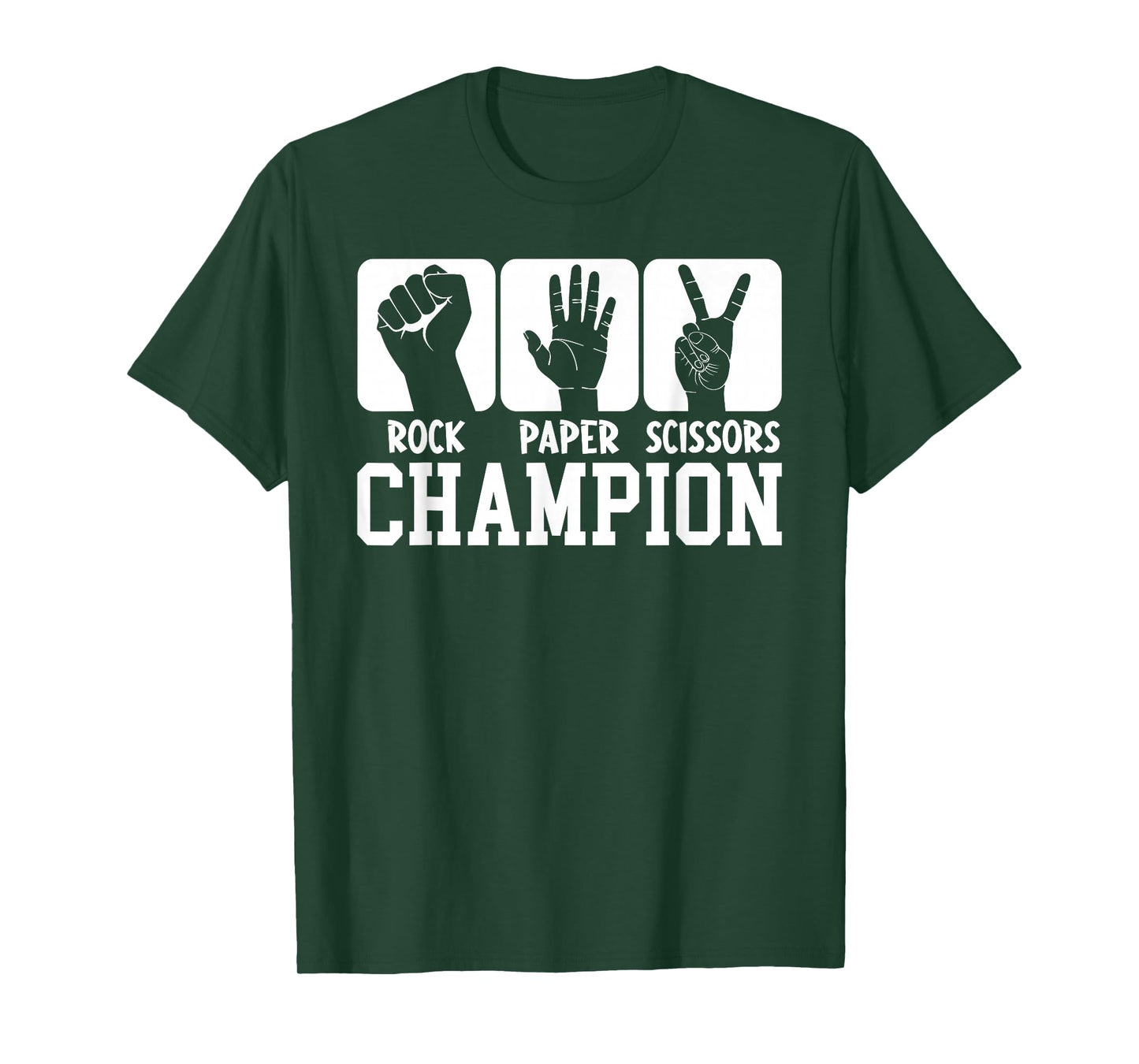 Funny Game Rock Paper Scissors Champion T-Shirt