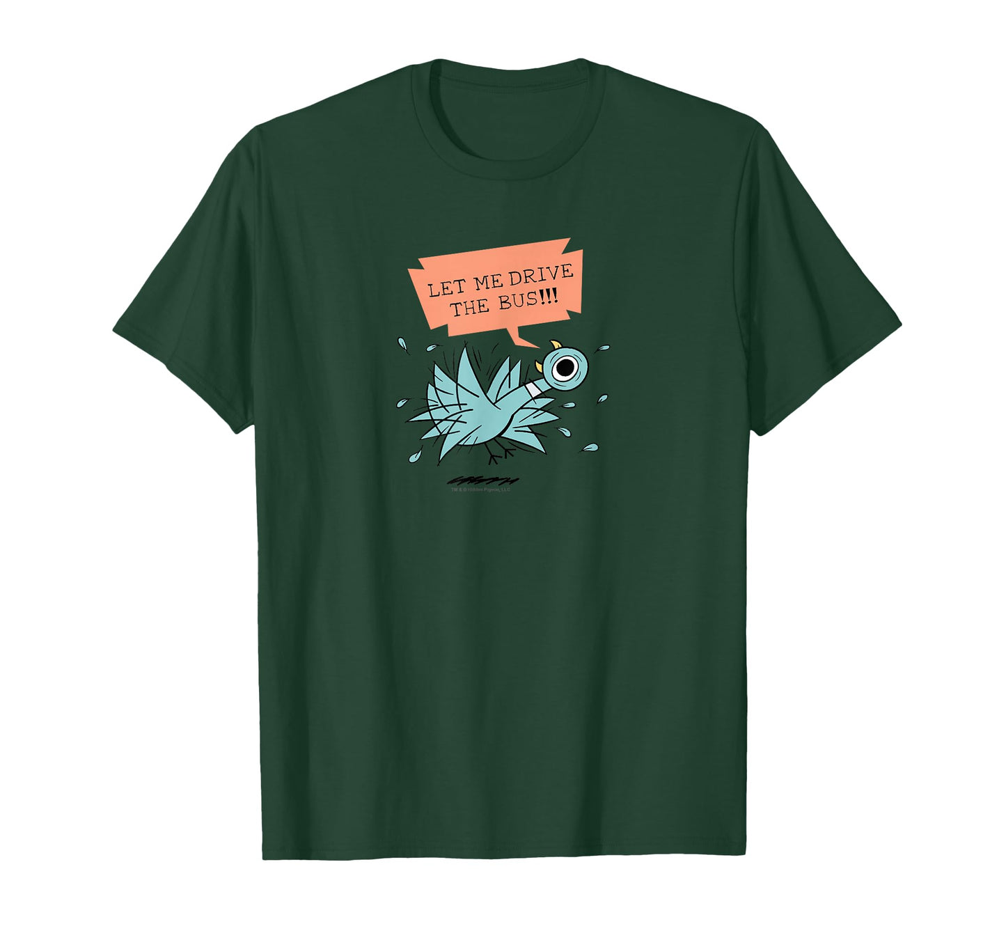 Hidden Pigeon Company The Pigeon Let Me Drive the Bus T-Shirt