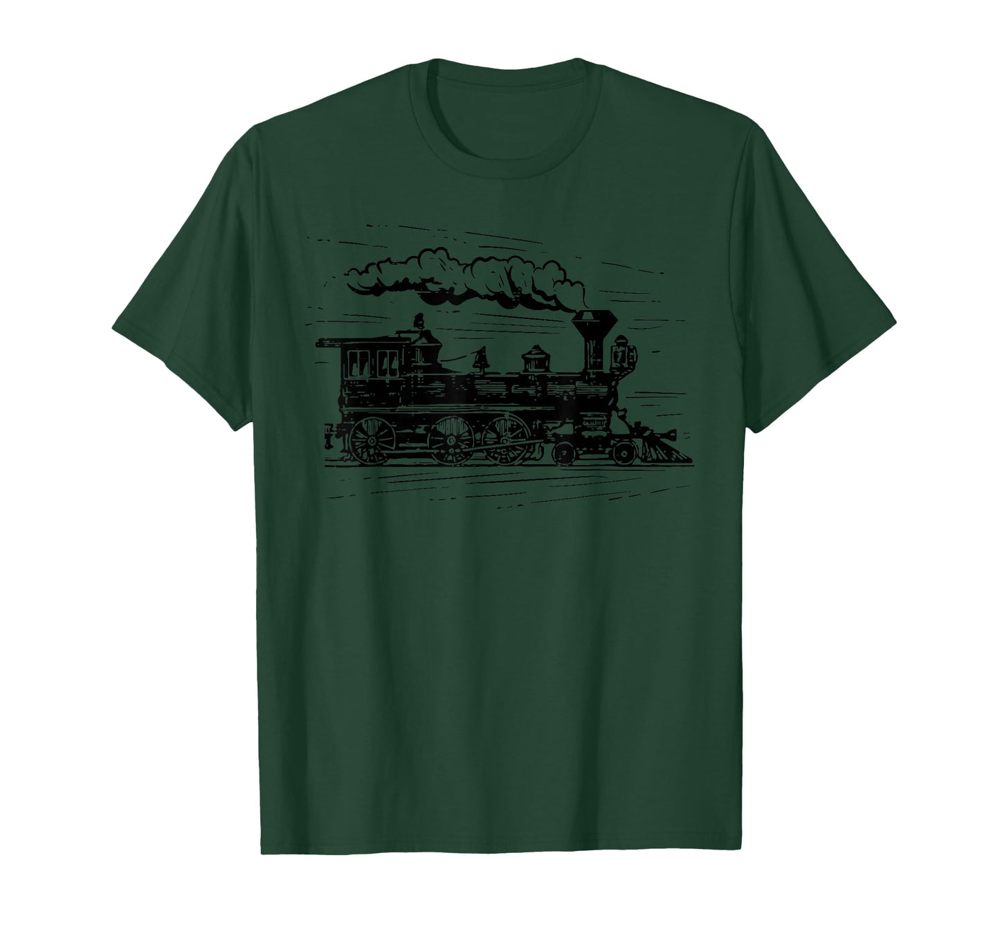 Steam Train Locomotive Engineer Railway Men Women Kids Boys T-Shirt