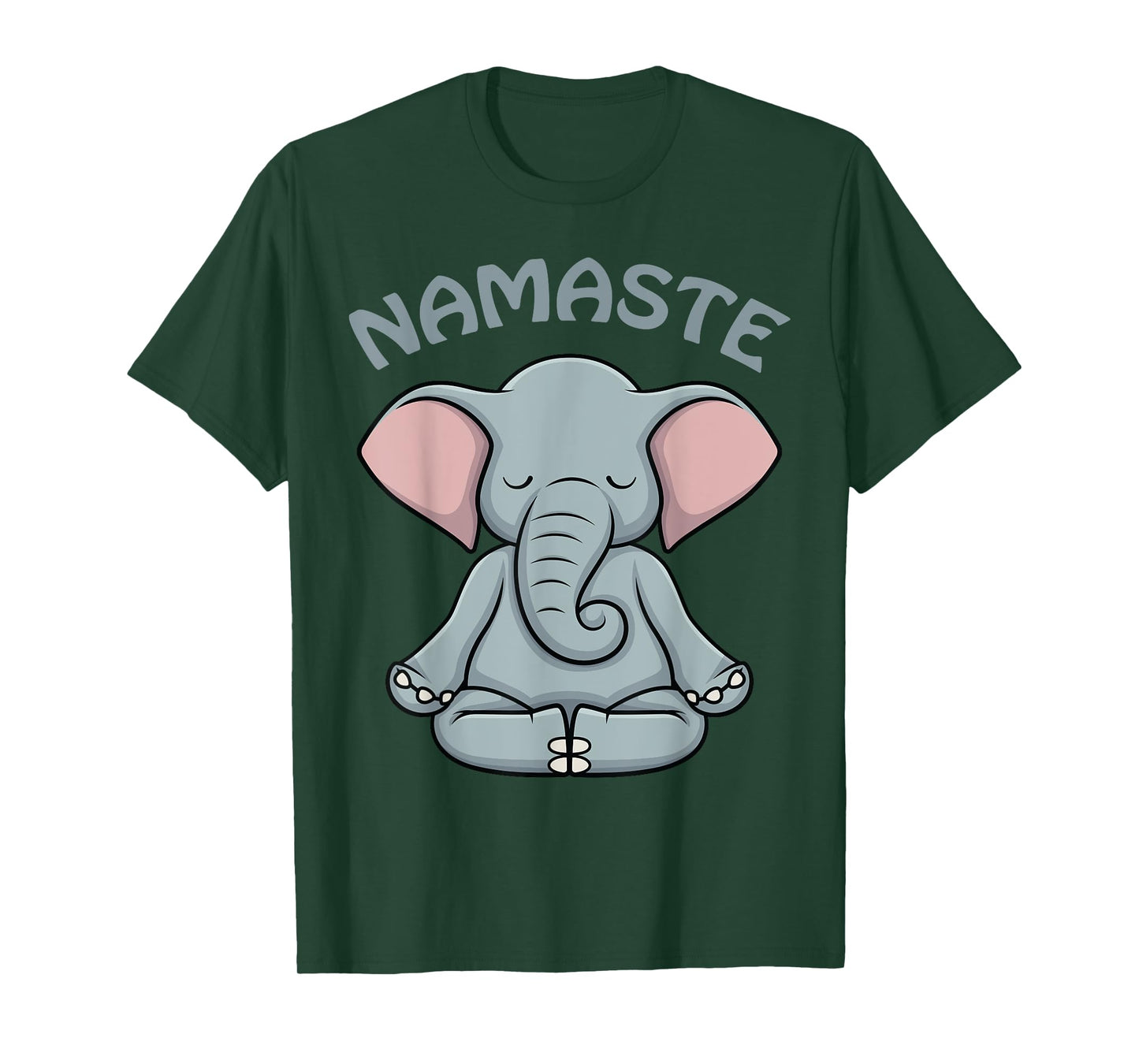 Elephant Yoga Shirt Funny Elephant Lovers Namaste Hatha Yoga T-Shirt