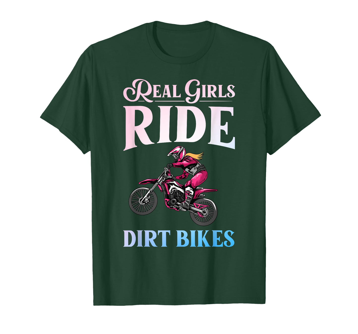 Cool Dirt Bike Art for Women Girls Motocross Racing Dirtbike T-Shirt
