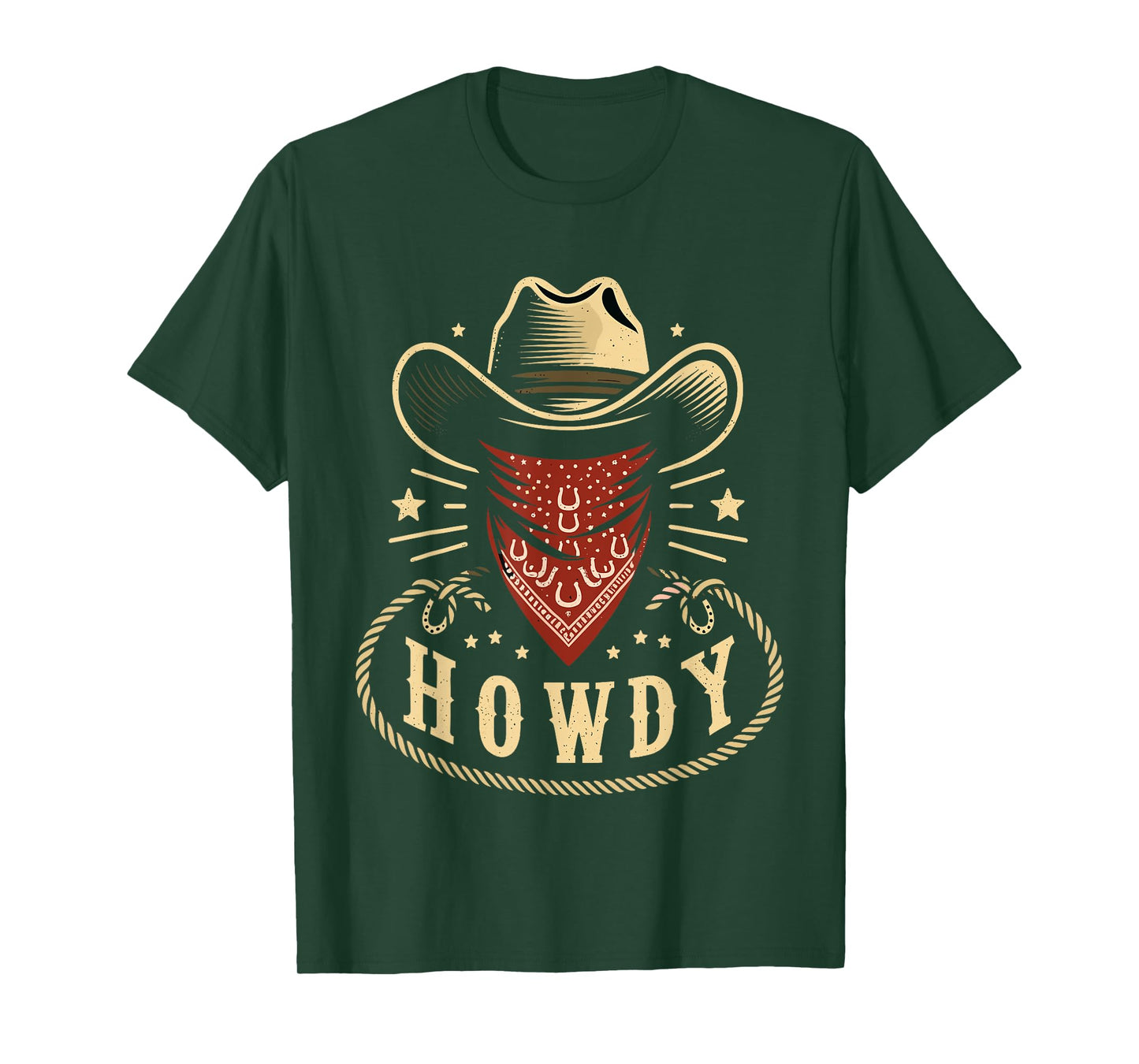 Cowboy Hat Howdy Western Rodeo T-Shirt