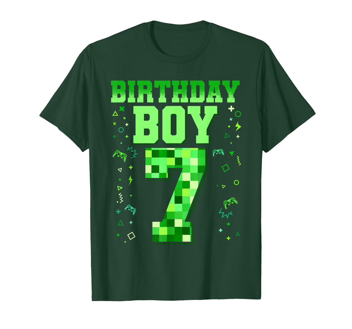 Birthday Boy Shirt It's My 7th Birthday Video Game T-Shirt