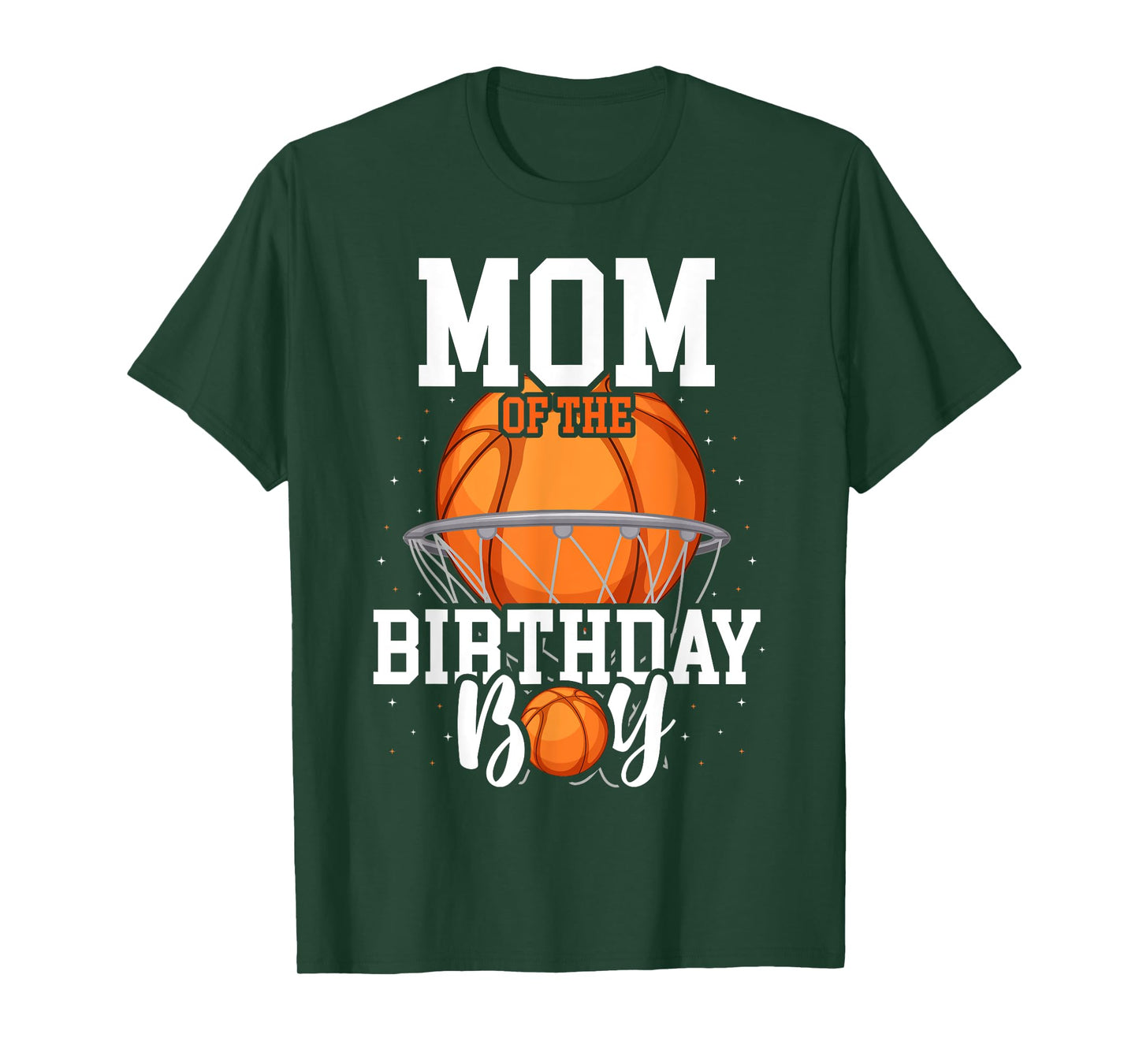 Mom Of The Birthday Boy Basketball Theme Bday Party T-Shirt