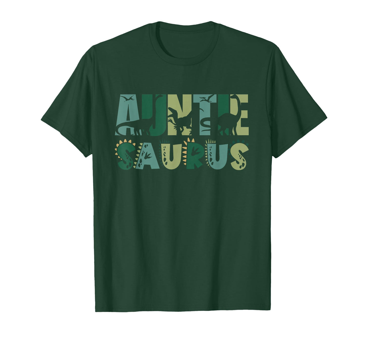 Auntie Saurus Matching Family Birthday Dinosaur Men Women T-Shirt