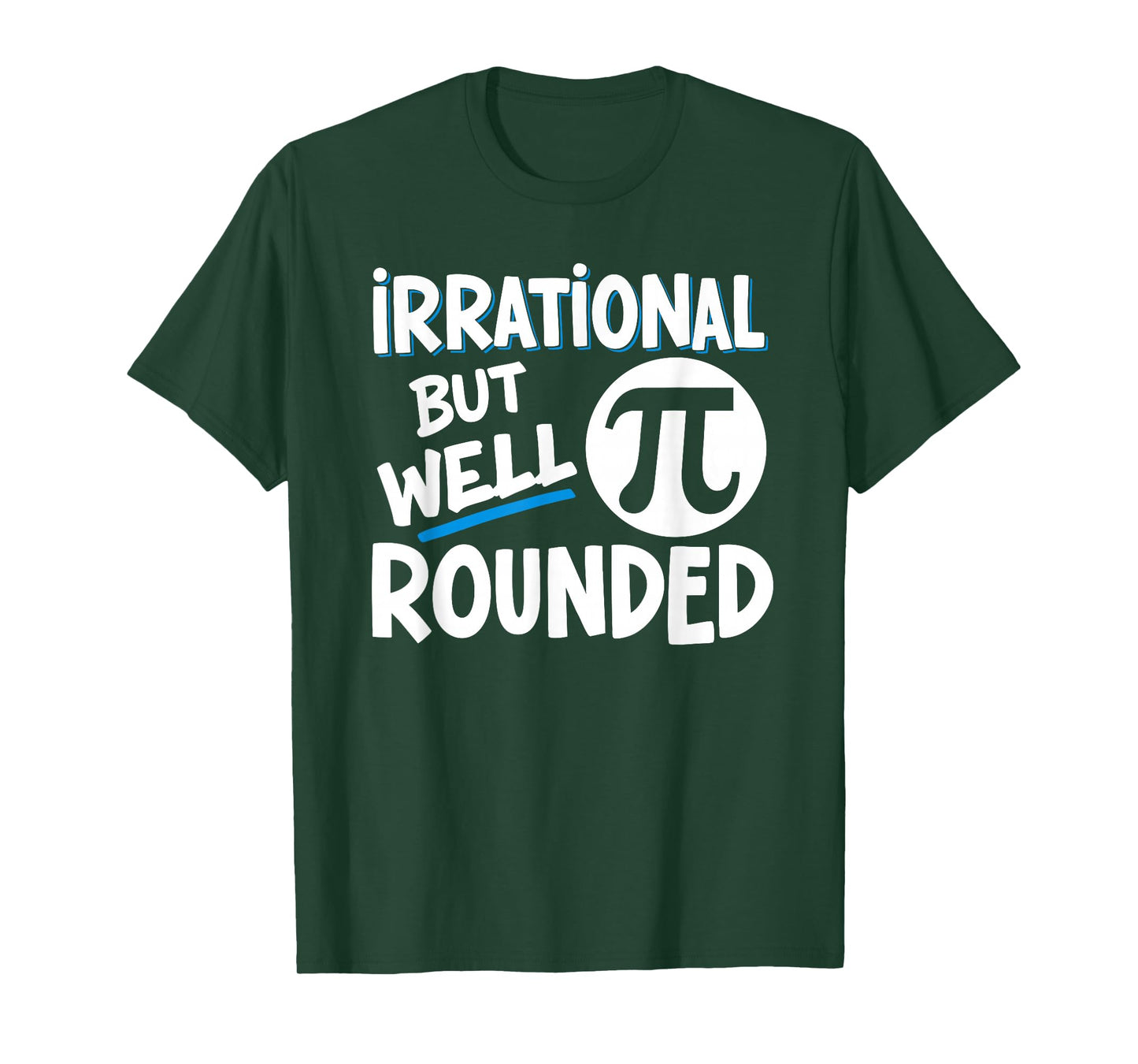 Retro Irrational But Well Rounded Pi Day Celebration Math T-Shirt