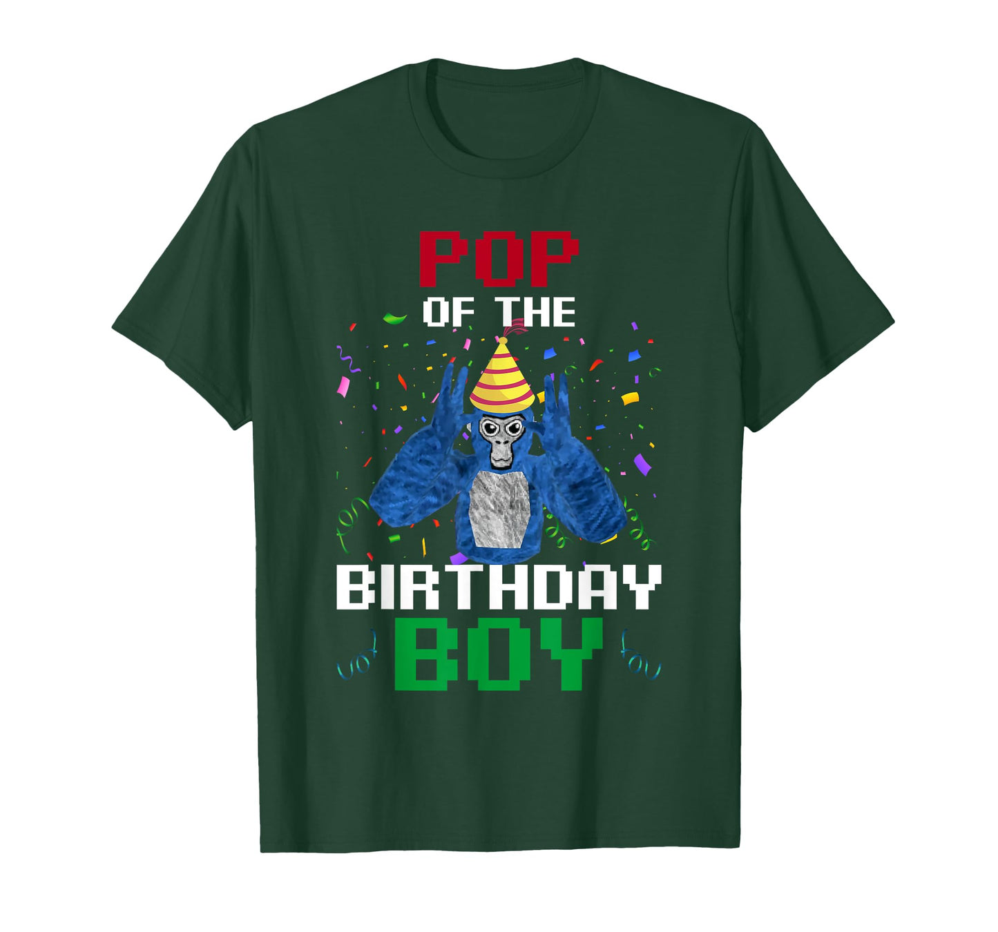 Pop Of The Birthday Boy Funny Gorilla Video Game Boy Kids T-Shirt