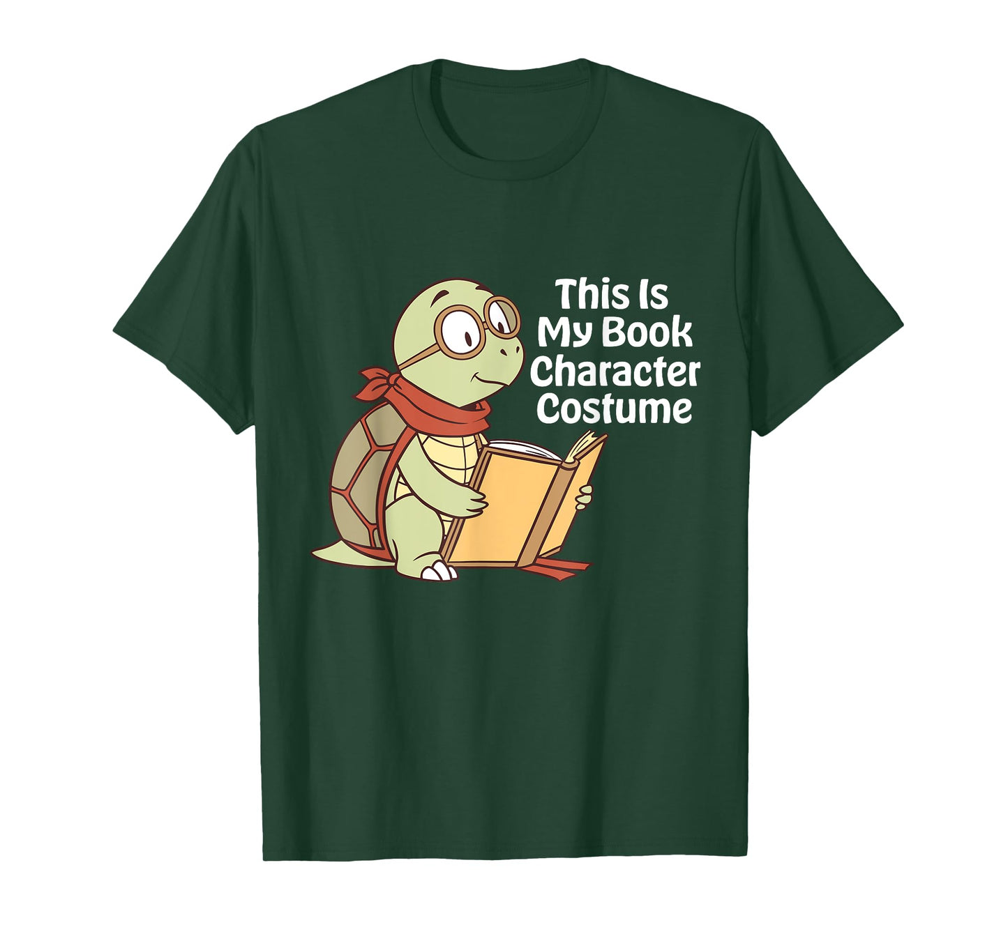 This Is My Book Character Costume Turtle Kids Reading T-Shirt