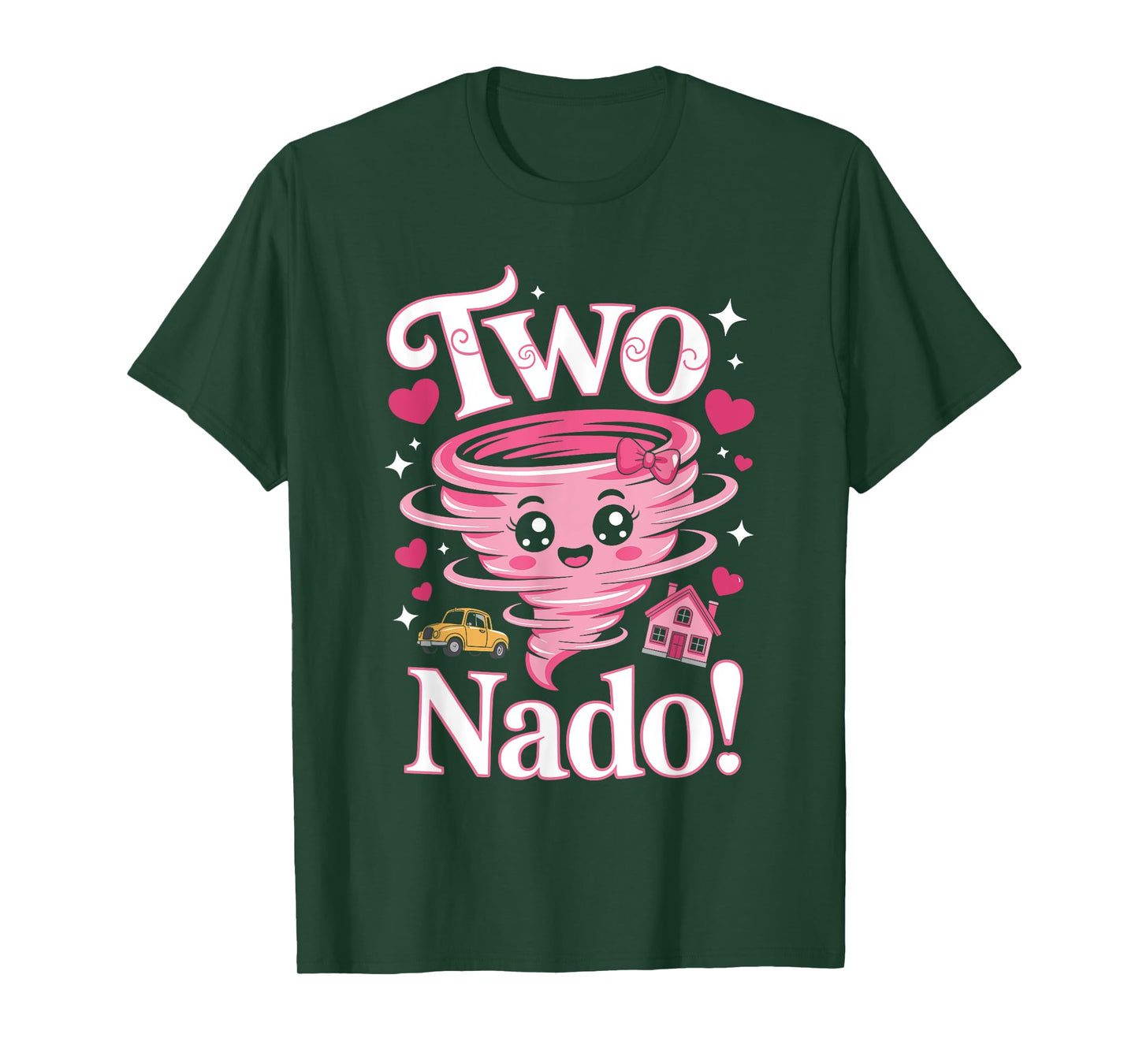 Tornado 2 Year Old Girl Birthday Two Nado 2nd Party T-Shirt