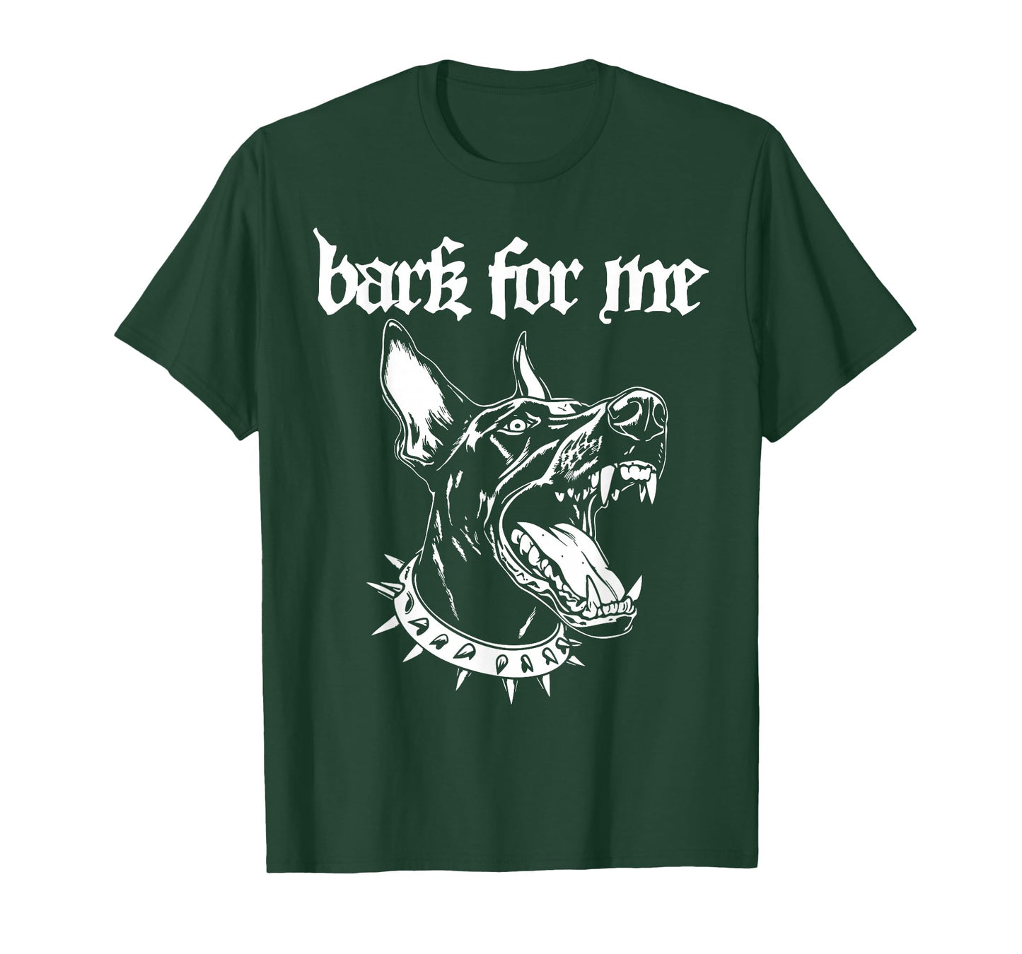 Bark for Me Fierce Doberman Blackletter Aesthetic Dog Lover T-Shirt