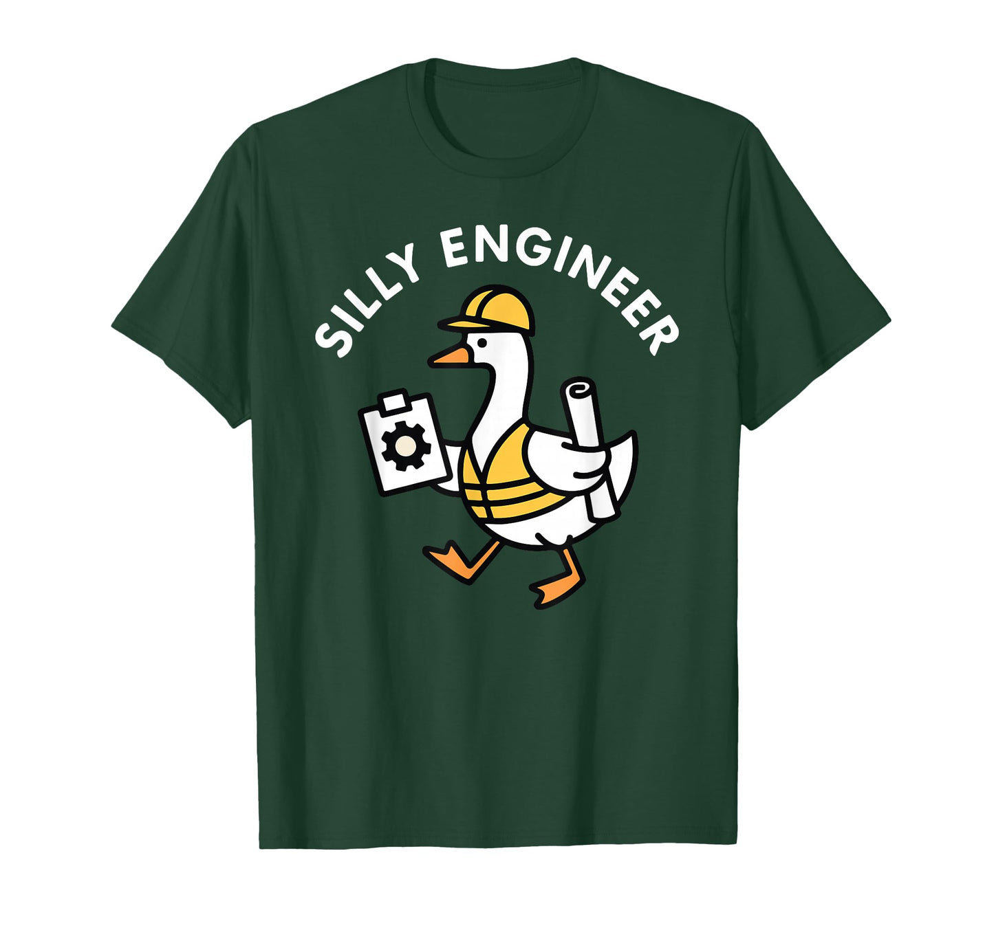 Funny Silly Engineer Goose Engineering Humor Design T-Shirt