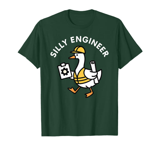 Funny Silly Engineer Goose Engineering Humor Design T-Shirt