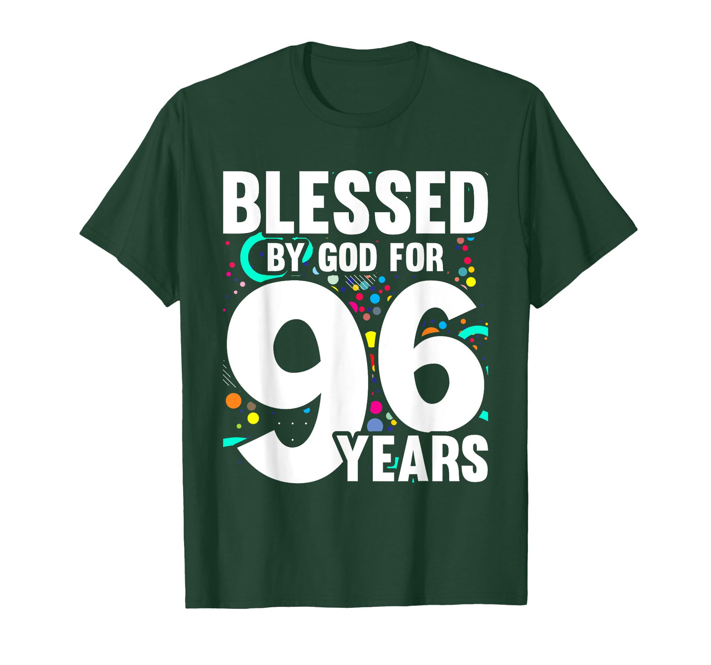 Blessed By God For 96 Years Happy 96th Birthday T-Shirt