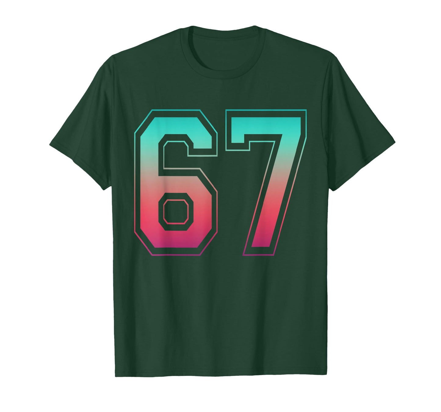 67 Number Meme Funny Six Seven Gen Alpha Slang T-Shirt