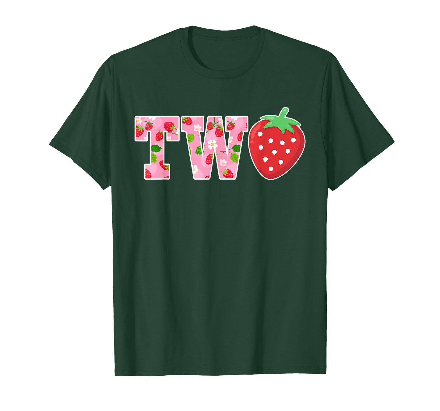 2 Years Old Girl Strawberry 2nd Birthday Berry Sweet Two T-Shirt