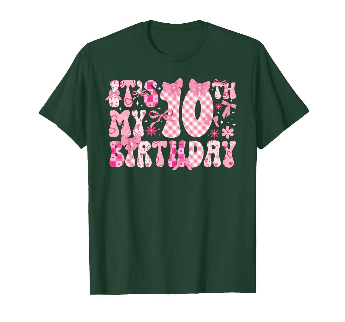 10th Coquette Themed Birthday Ten Year Old Girl Coquette Bow T-Shirt