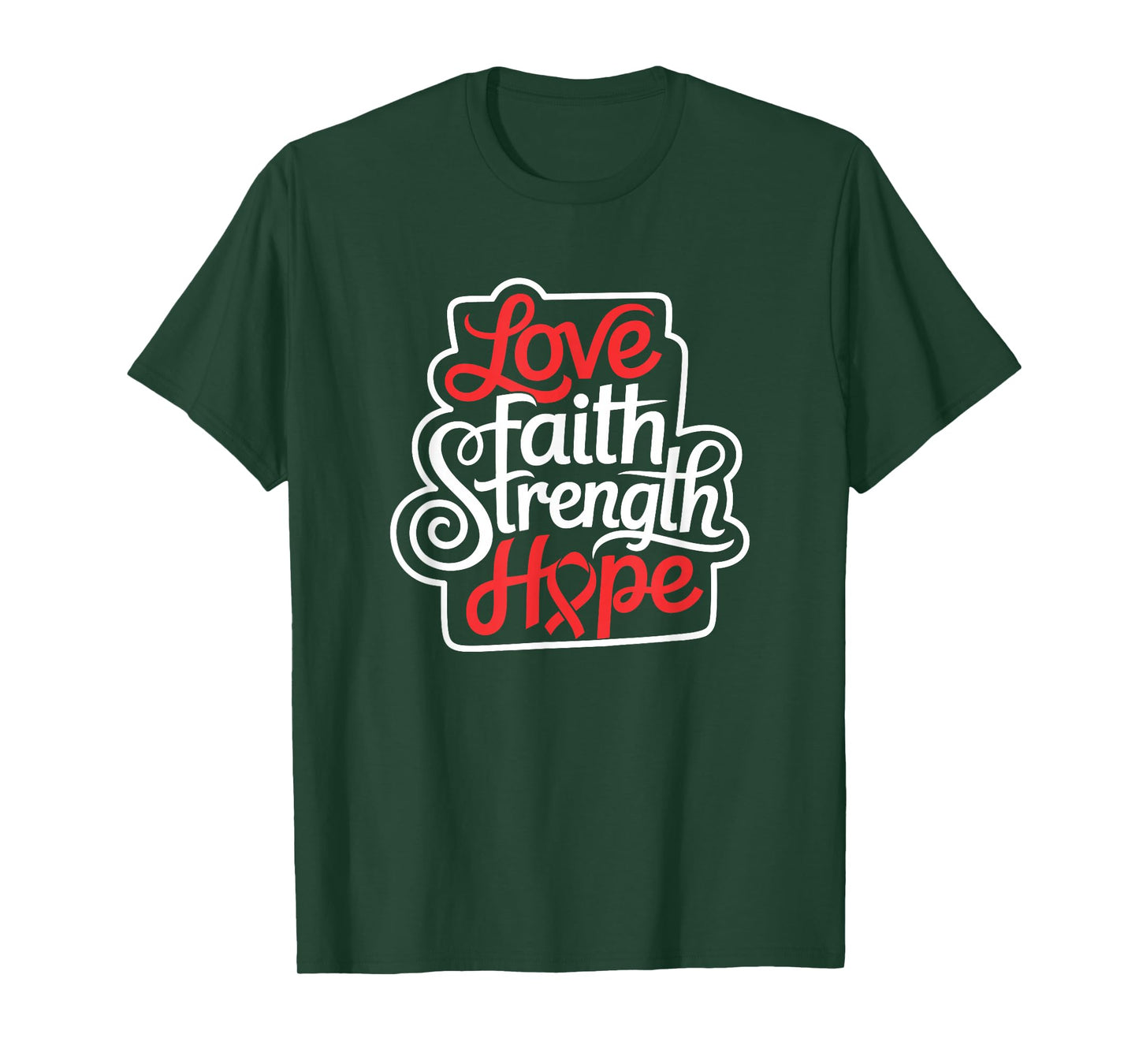 Love Faith- Stroke Awareness Supporter Ribbon T-Shirt