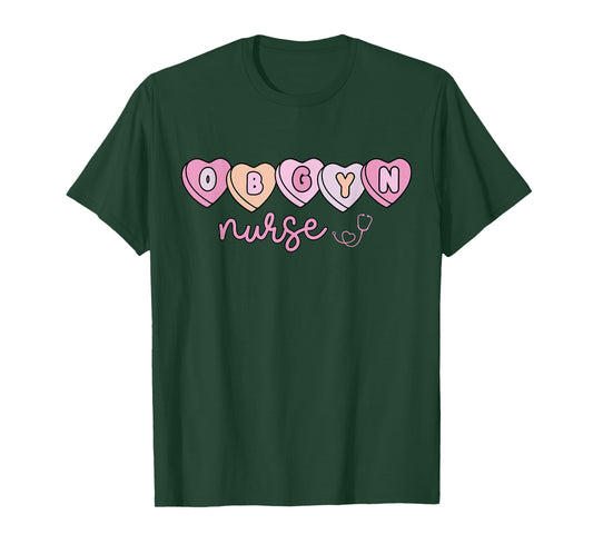 Heart Candy OB GYN Nurse Obstetrics and Gynecology Valentine T-Shirt