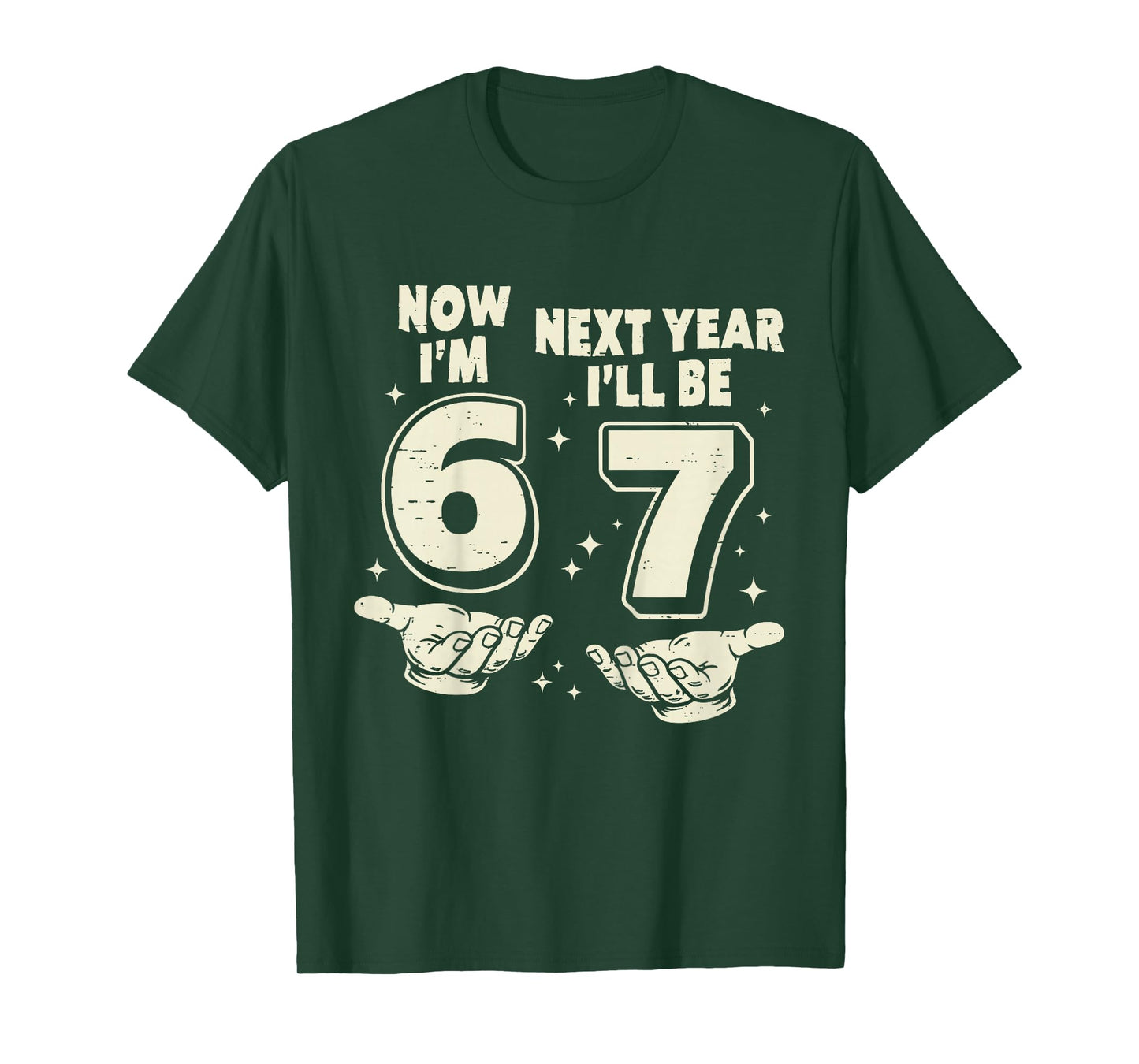 6 Year Old Birthday Boys Kids Now I'm 6 Next Year I'll be 7 T-Shirt