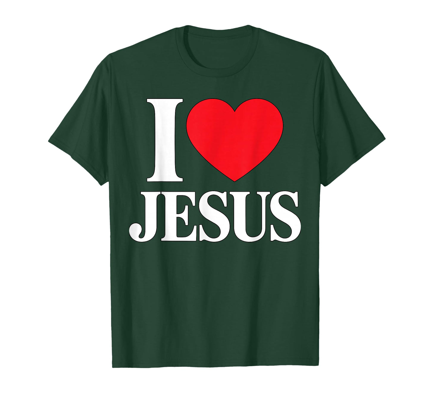 I Love Jesus Christian Faith T-Shirt
