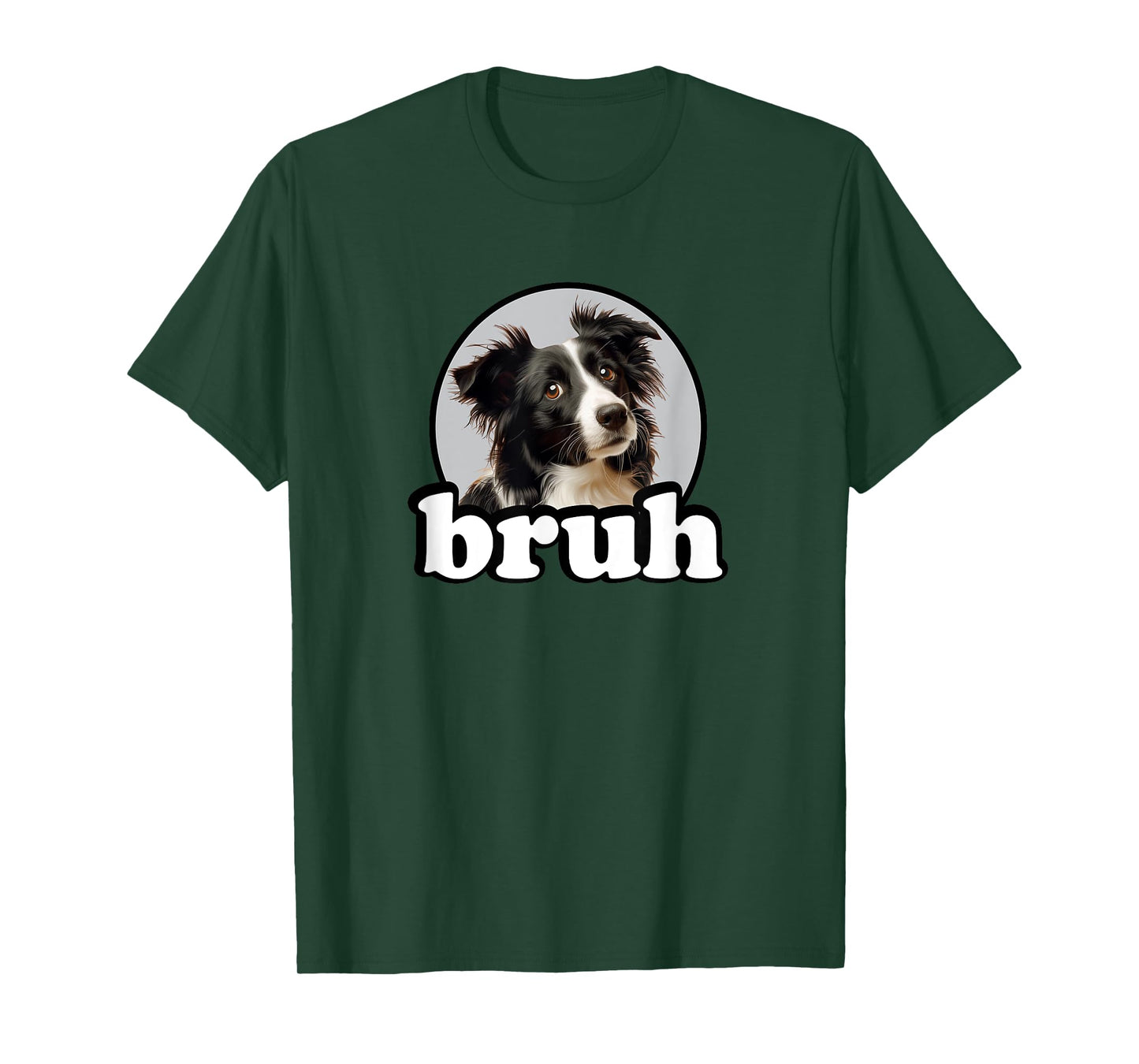 Cute Mens Womens Kids Bro Bruh Border Collie Lover T-Shirt