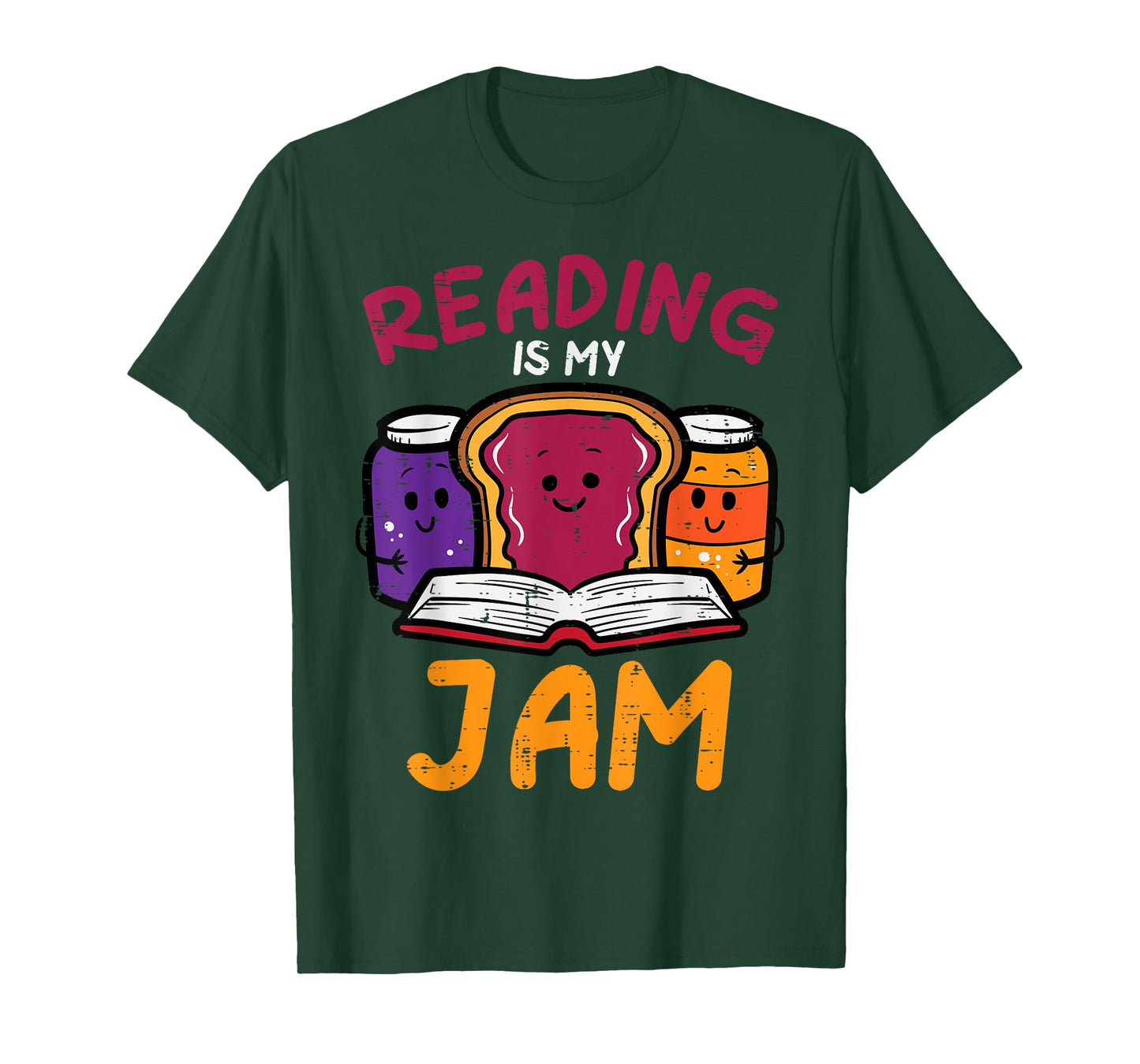 Reading My Jam Read Reading Book Librarian Men Women Kids T-Shirt