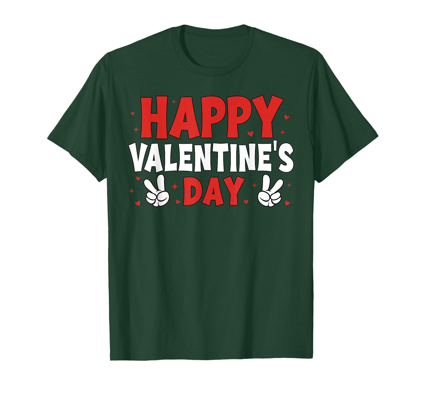 Happy Valentines Funny Hearts Valentine Men Women Boy Girl T-Shirt