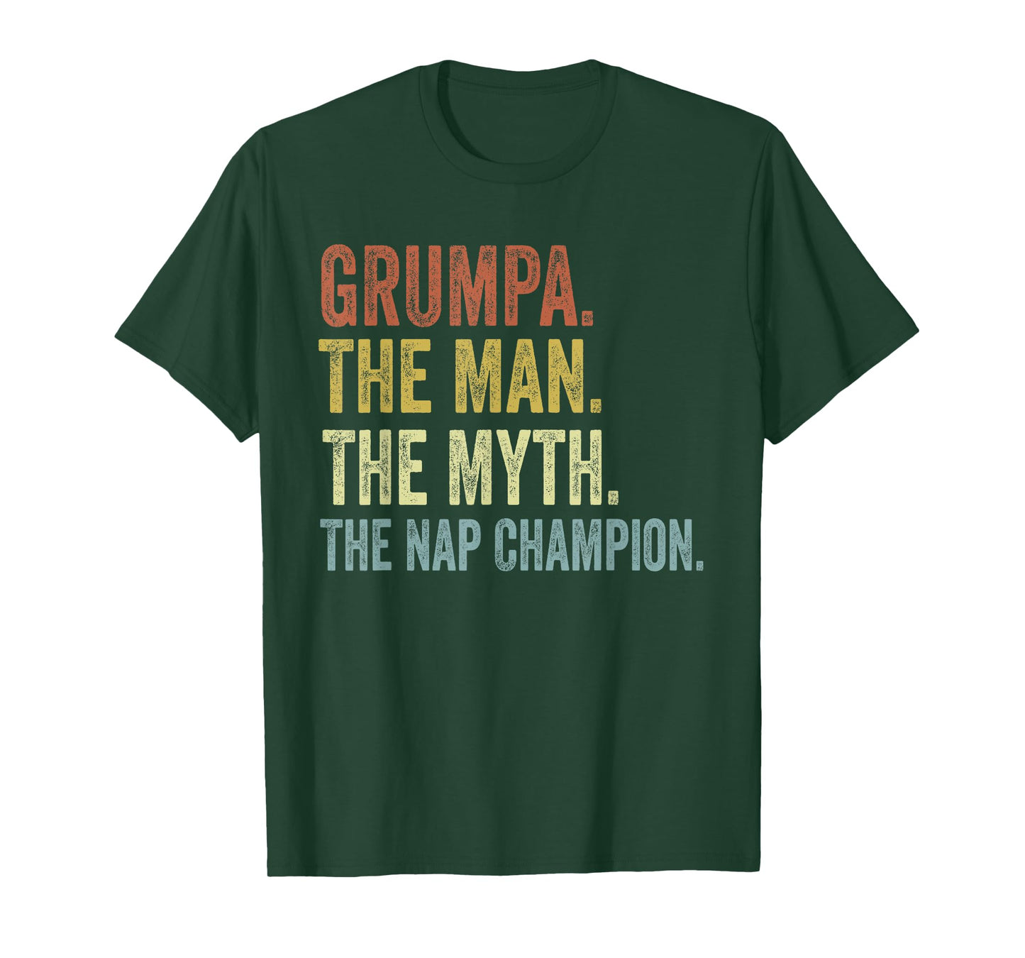 Grumpa The Man The Myth The Nap Champion Father's Day Grumpa T-Shirt