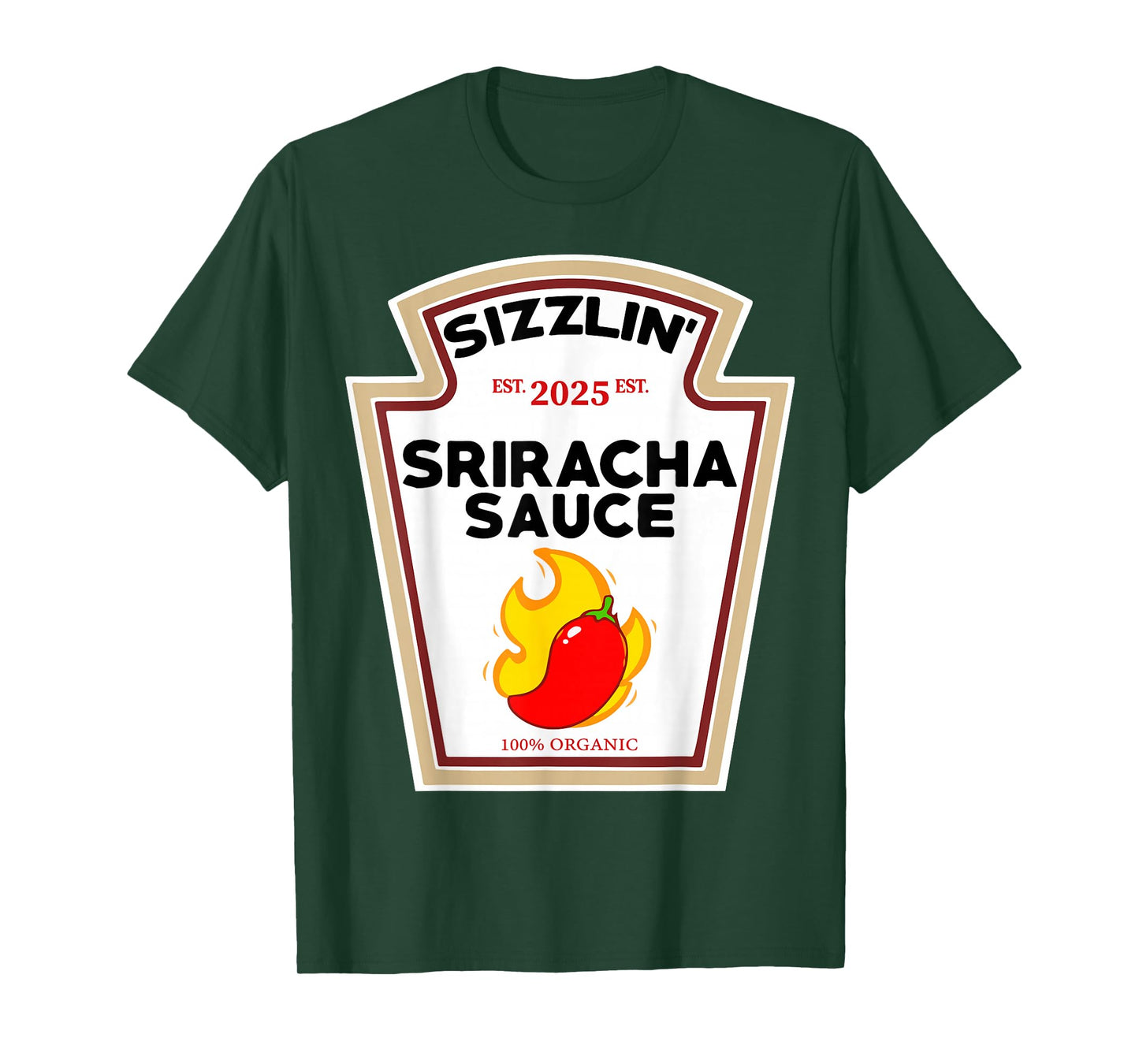 Funny Sriracha Sauce DIY Halloween Costume Group Condiments T-Shirt