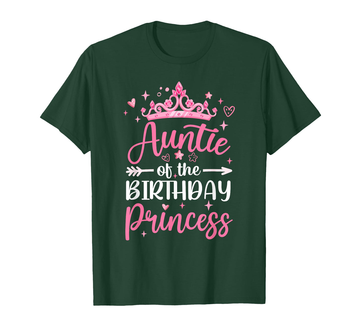 Auntie Of The Birthday Princess Birthday Girl Kid Family T-Shirt