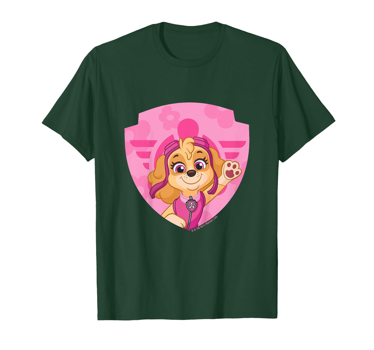 PAW Patrol Skye Big Chest Shield Emblem T-Shirt