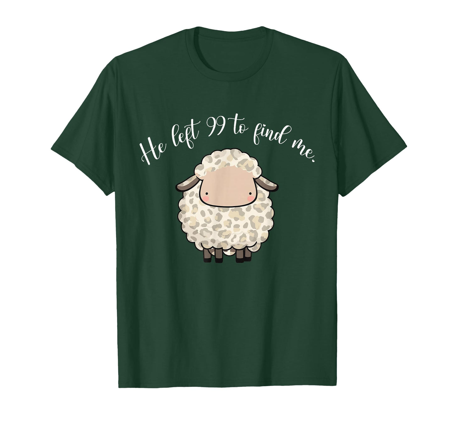 Jesus Apparel He Left The 99 To Find Me Lamb Christian Sheep T-Shirt