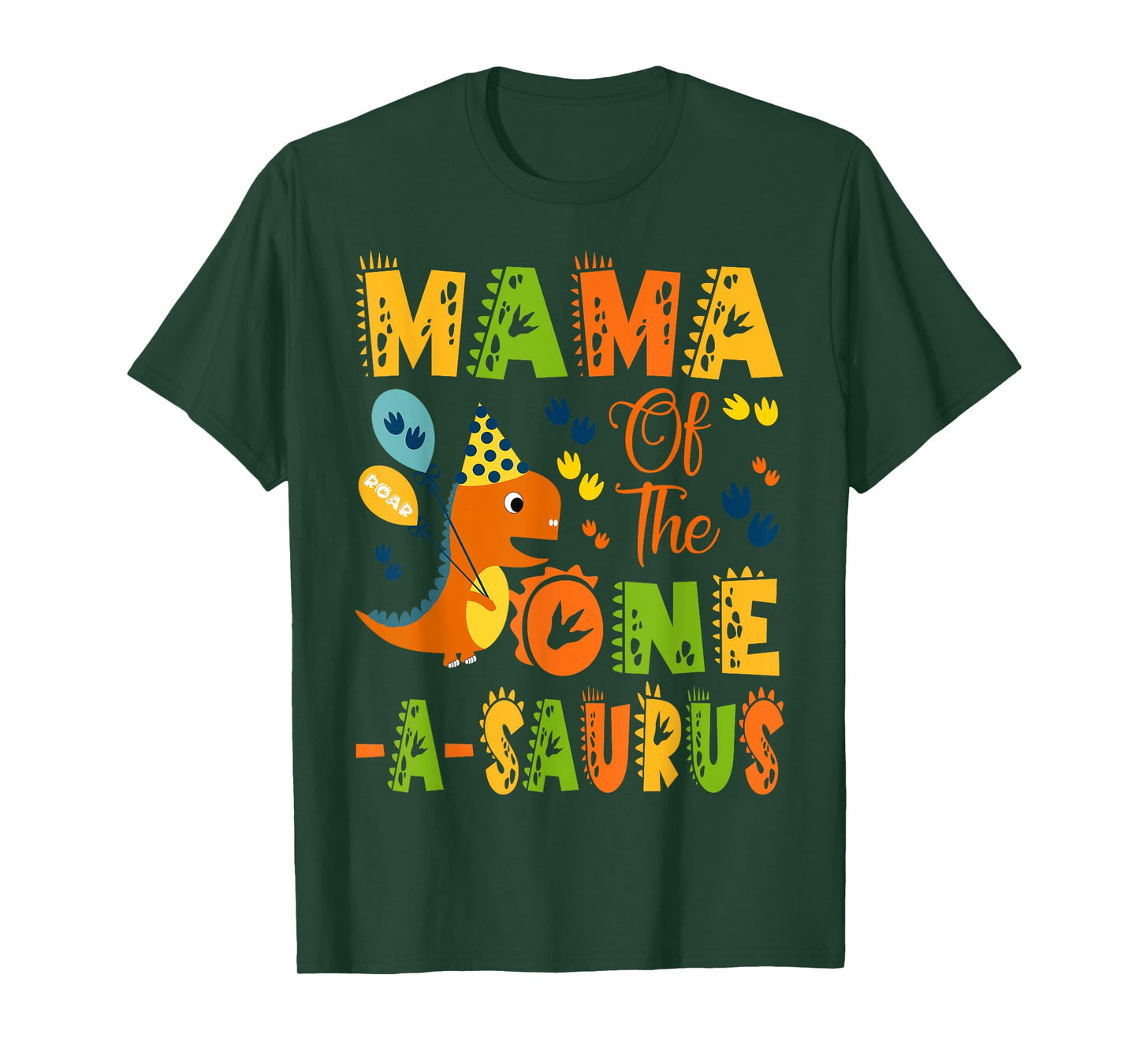 Mama of The One-A-Saurus 1St Birthday Dinosaur Party T-Shirt