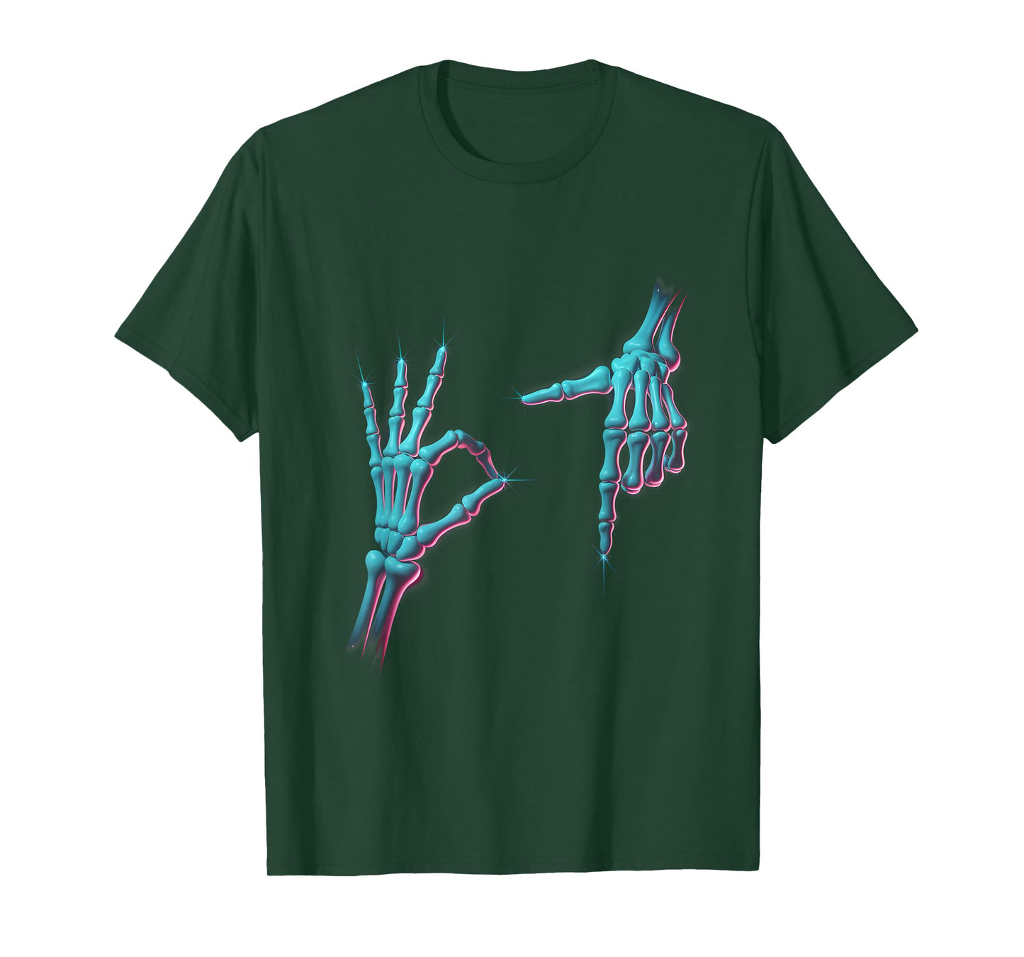 67 Meme Skeleton Hand 6 7 Halloween Six Seven Funny Teens T-Shirt