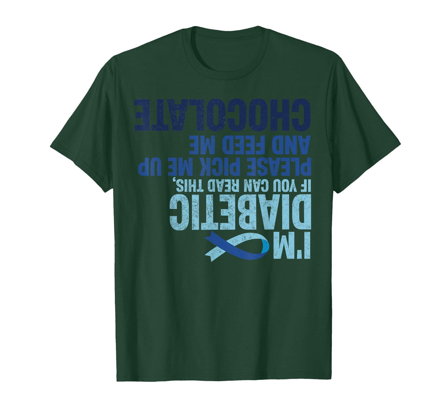 Diabetic Awareness Funny Upside Down Type 1 Diabetics Women T-Shirt