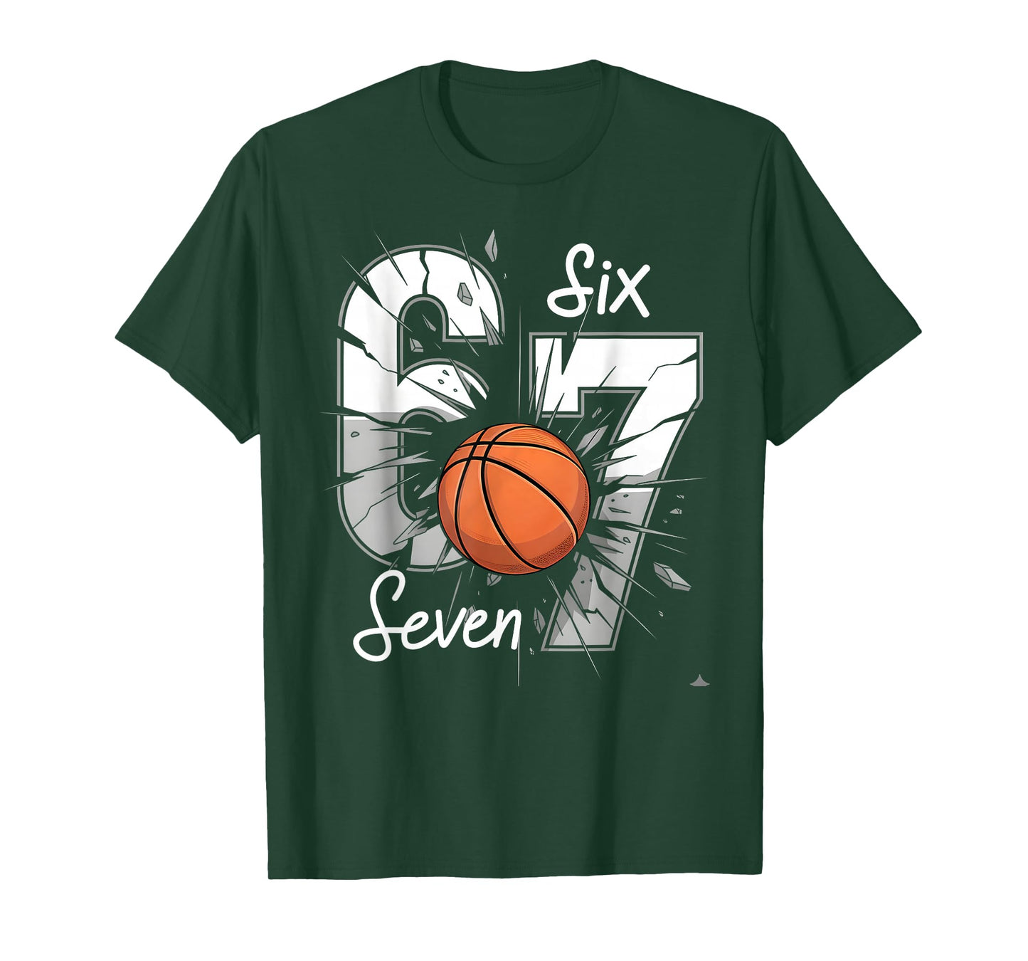 67 Basketball Six Seven 6 7 Meme 67 T-Shirt