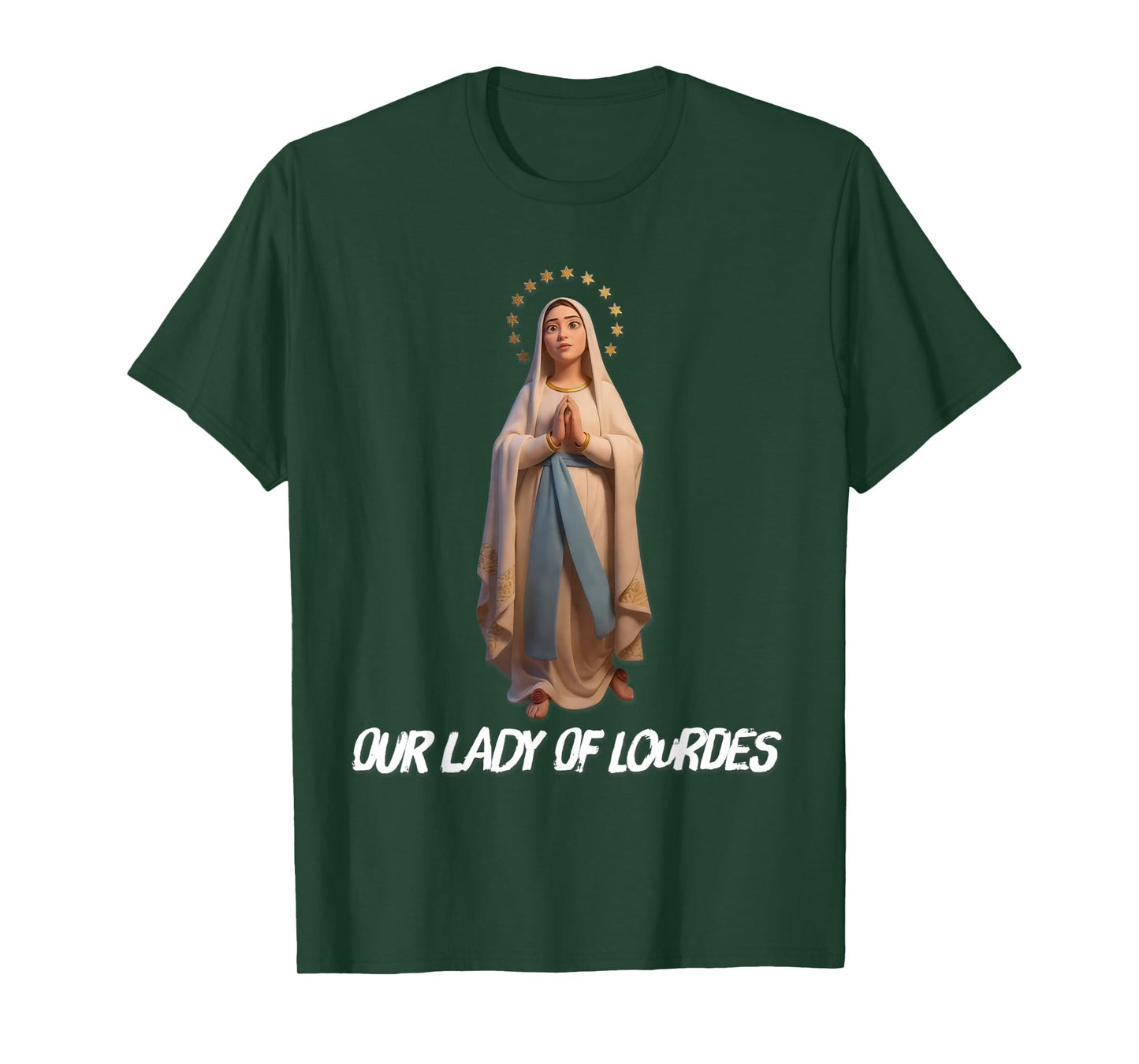 Our Lady of Lourdes Immaculate Blessed Mother T-Shirt