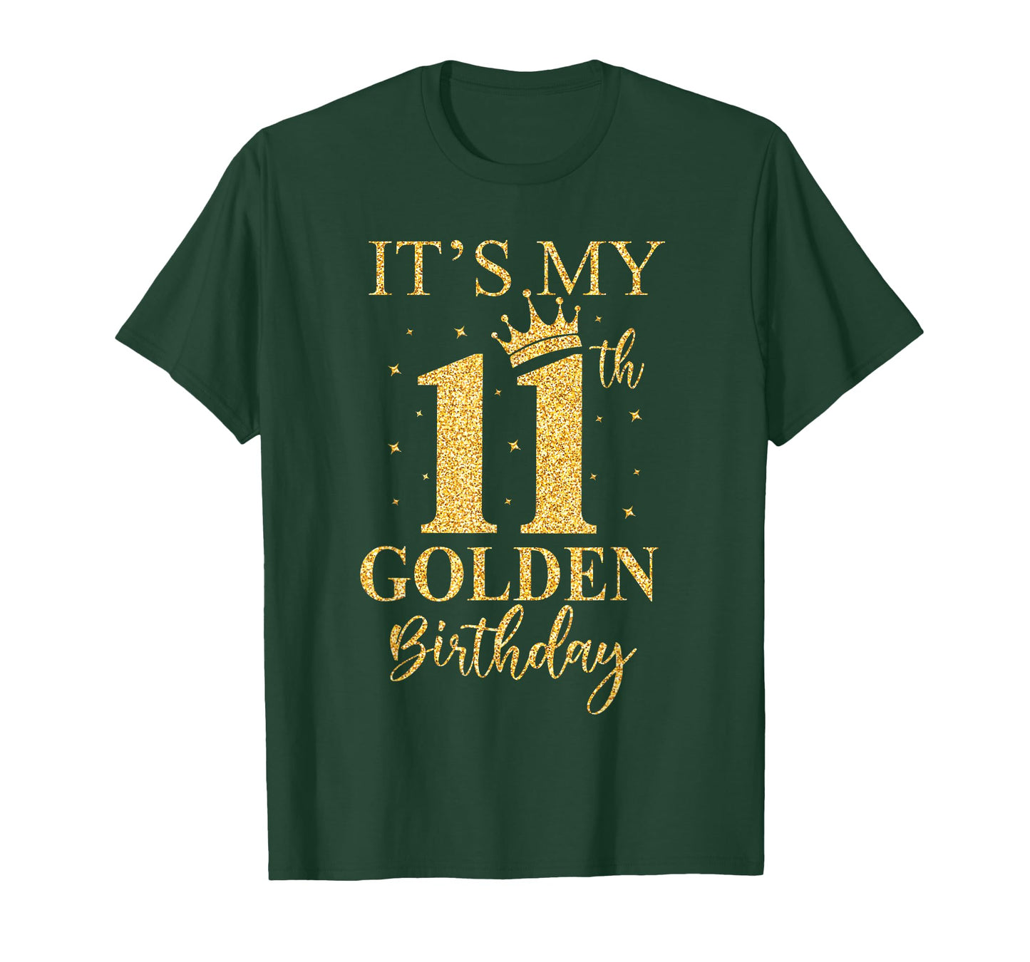 It's My 11th Golden Birthday 11 Year Old Bday Kids Born 2014 T-Shirt