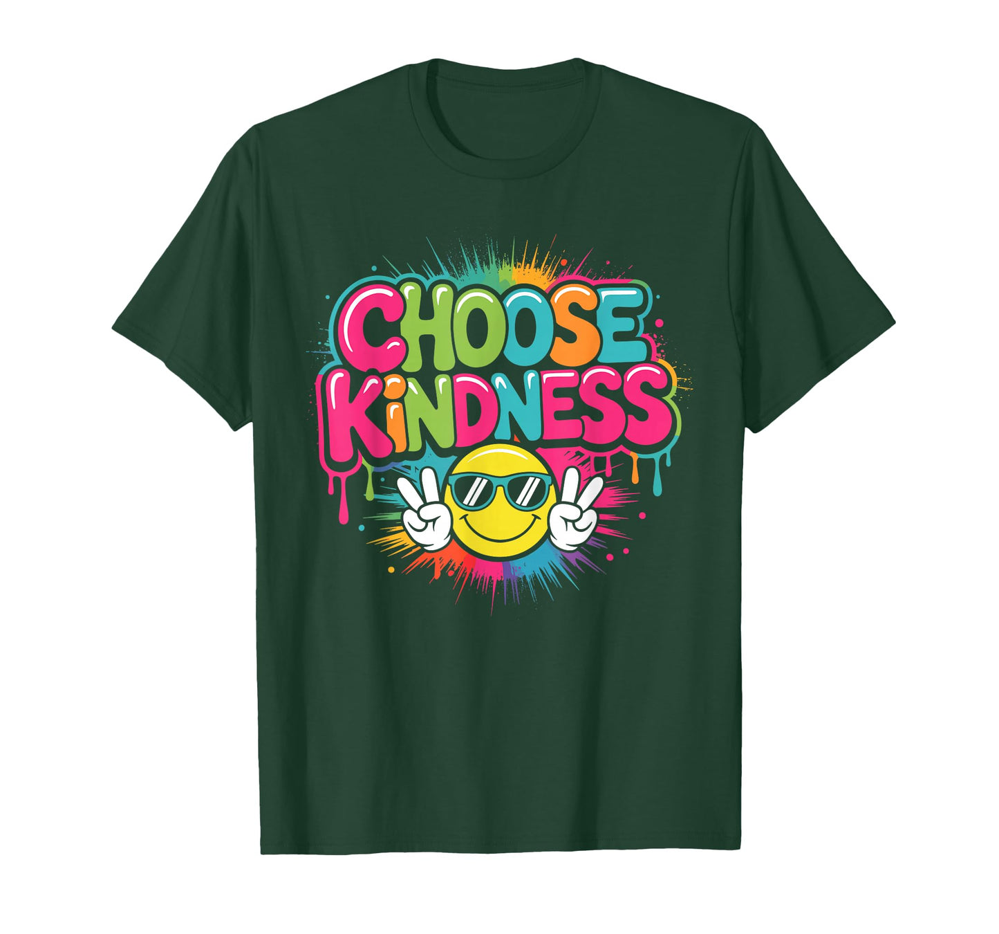 Choose Kindness Colorfull Be Kind Inspirational Positive T-Shirt