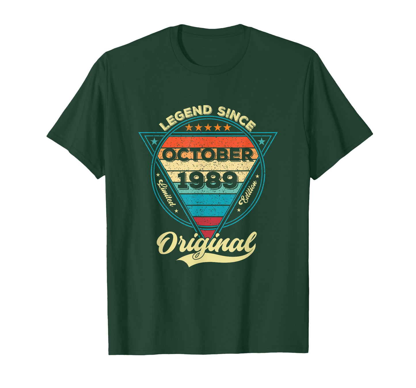 Vintage 36th Birthday Legend Since October 1989 T-Shirt