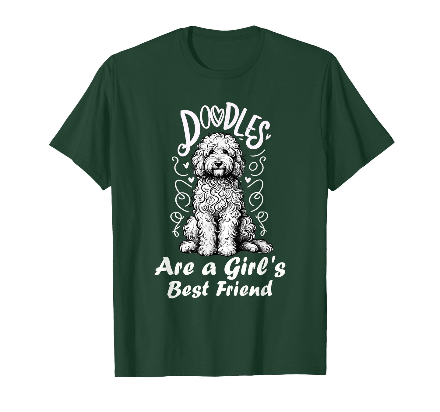 Doodles Are A Girl's Best Friend Golden Labradoodle Doodle T-Shirt