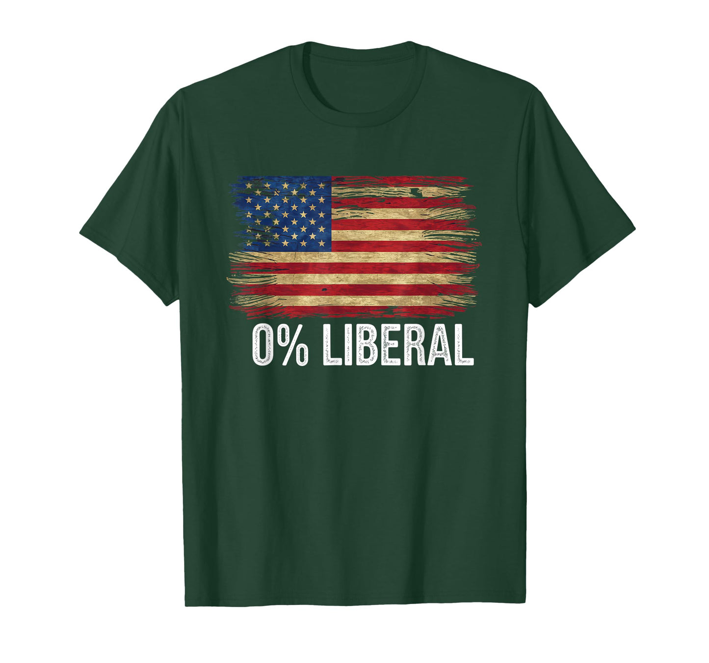 0% Liberal Tshirt Zero Percent Anti Liberal Republican T-Shirt