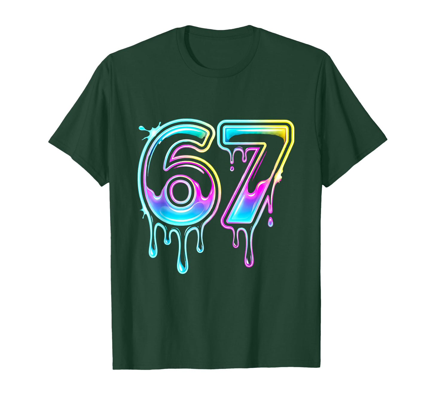 Six Seven Ice Cream Drip Cool Meme 67 Funny 6 7 Boys Youth T-Shirt