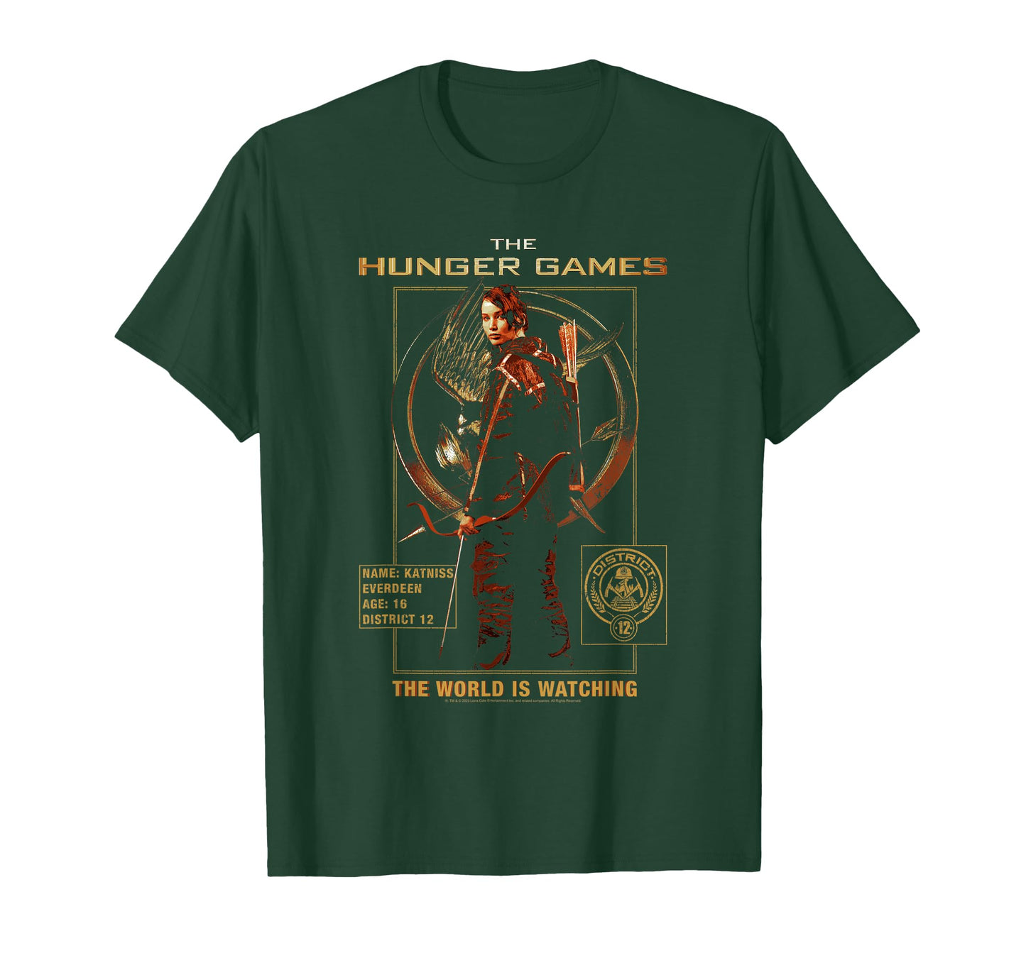 The Hunger Games Katniss The World is Watching Movie T-Shirt