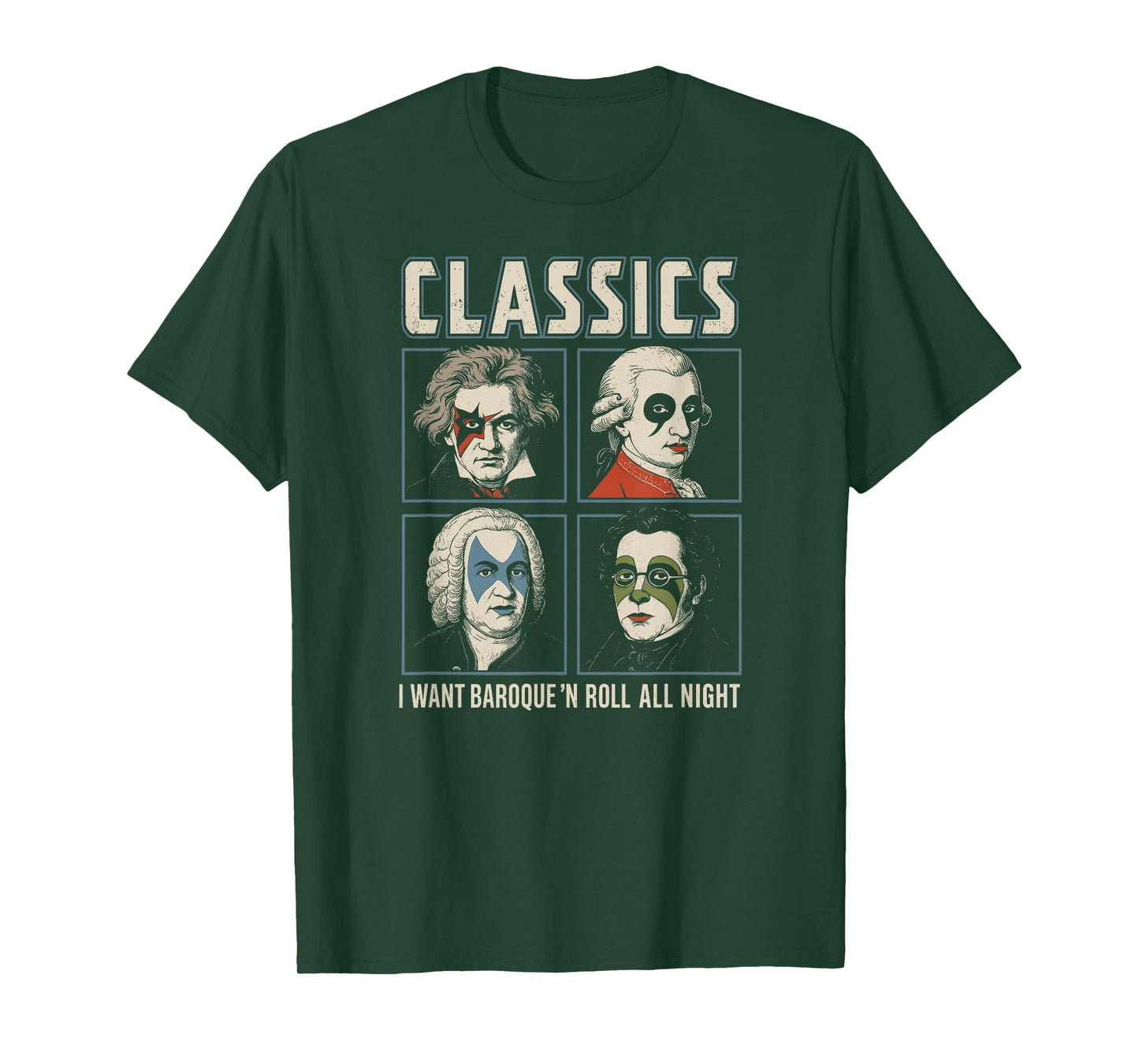 Classics Band Tour, Classical Music Composer Rock Tour T-Shirt