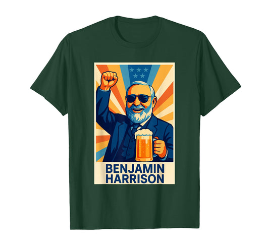 Benjamin Harrison Portrait T-Shirt