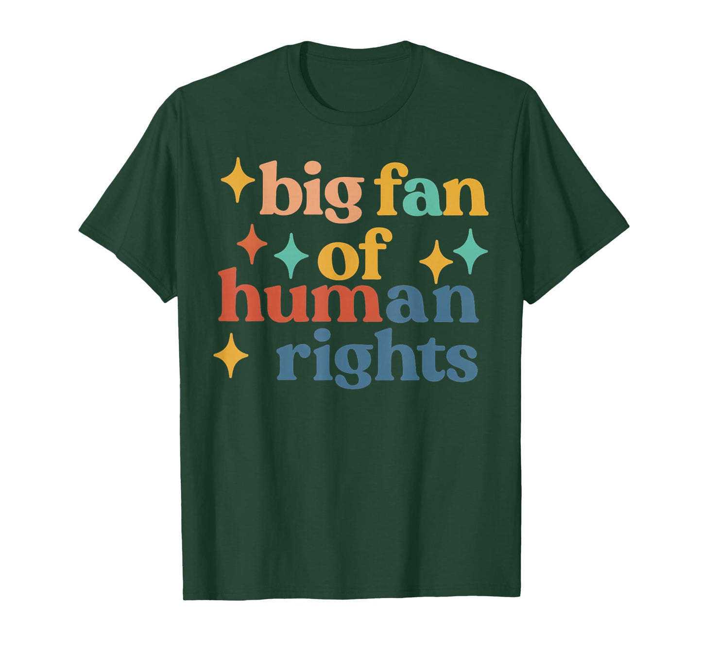 Big Fan of Human Rights Retro Vintage Equality T-Shirt