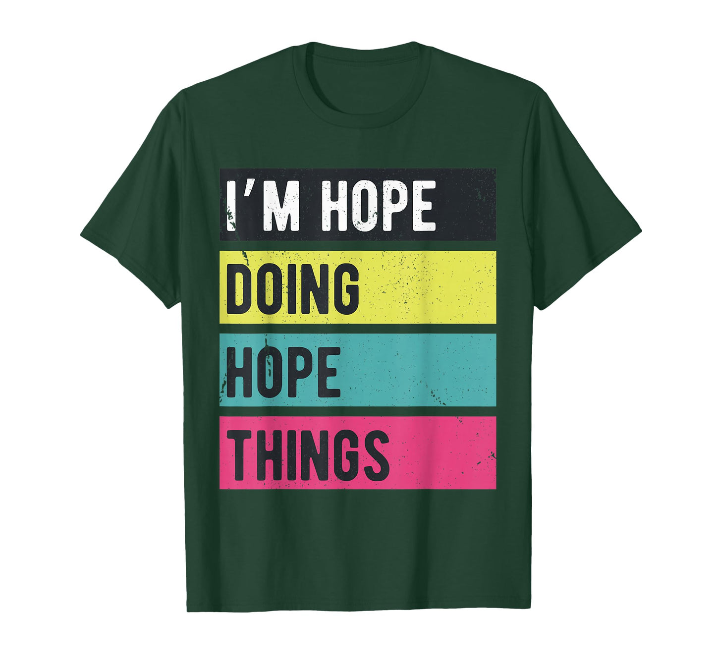 Doing Hope Things Funny Personalized Names Retro T-Shirt