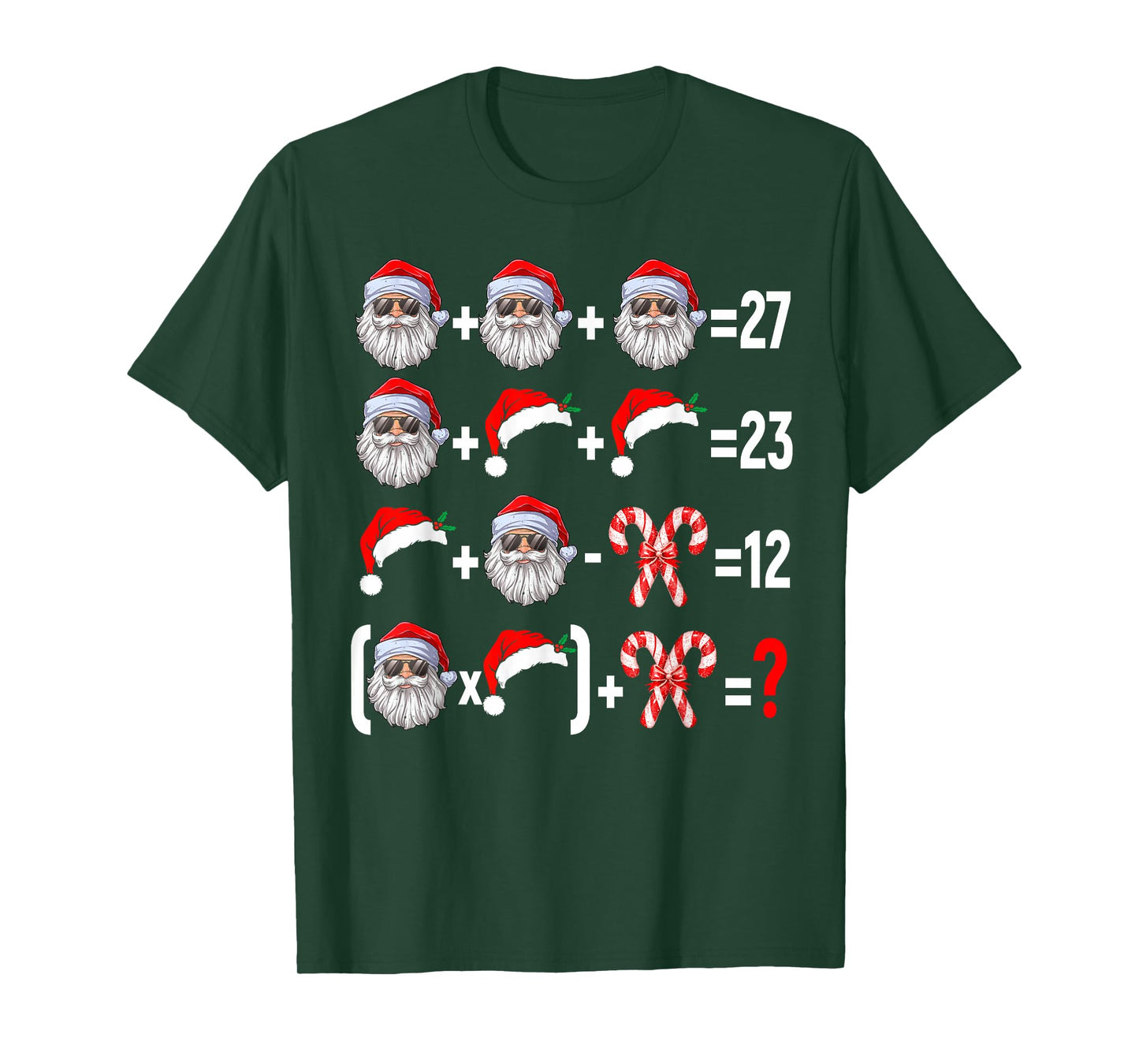 Funny 67 Meme Santa Christmas Tree Math Teacher Xmas Costume T-Shirt