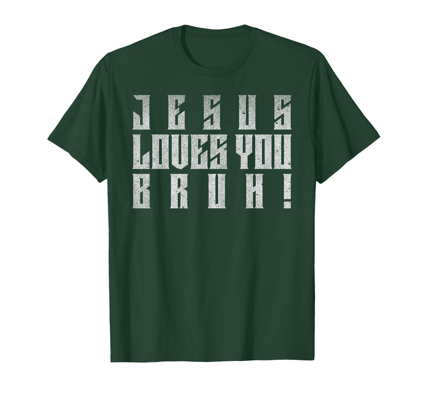 Jesus Loves You Bruh Shirt for Kids Boys Girls Christianity T-Shirt